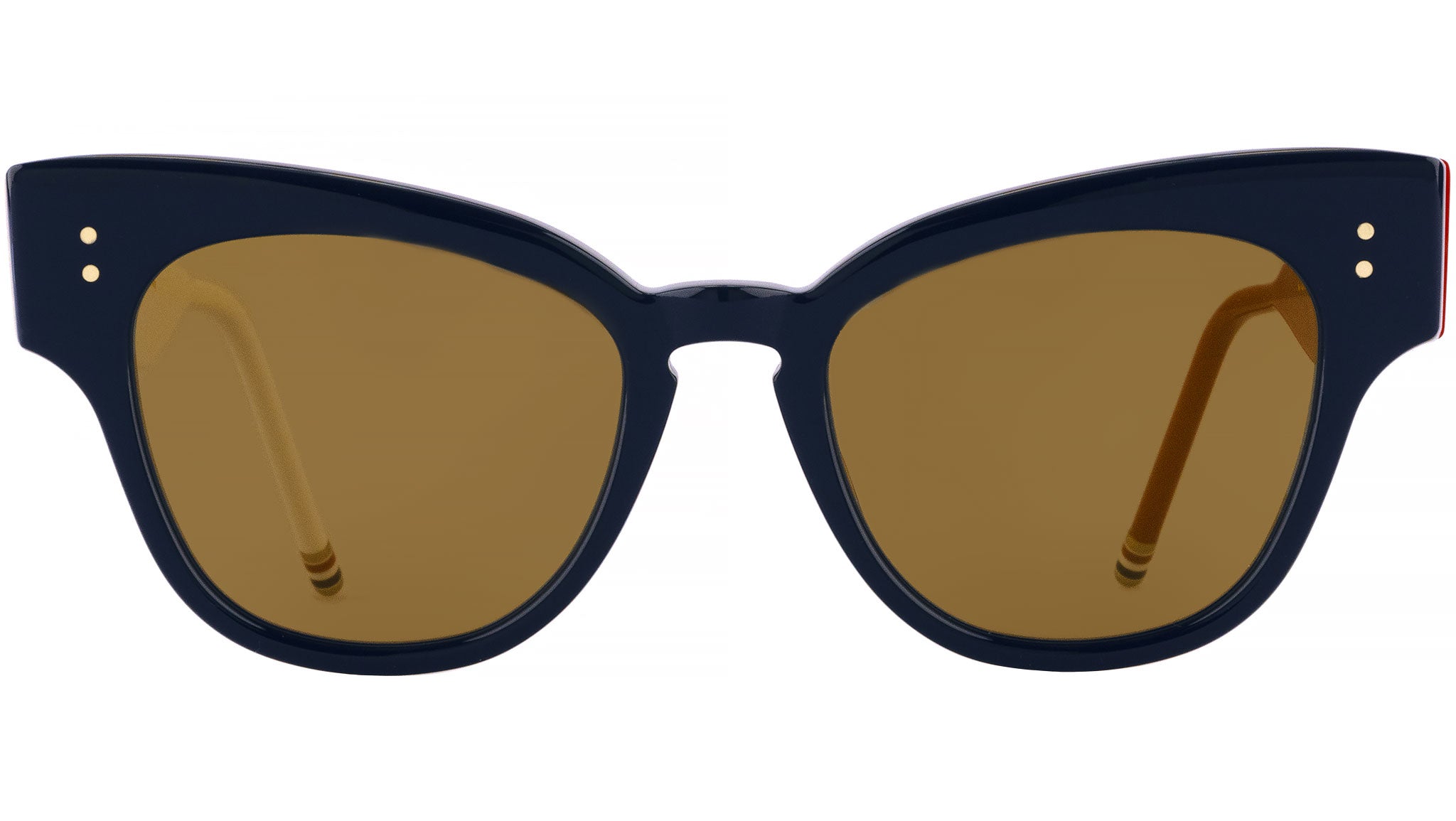 Occhiali THOM BROWNE UES925A Shiny navy front, left red right white