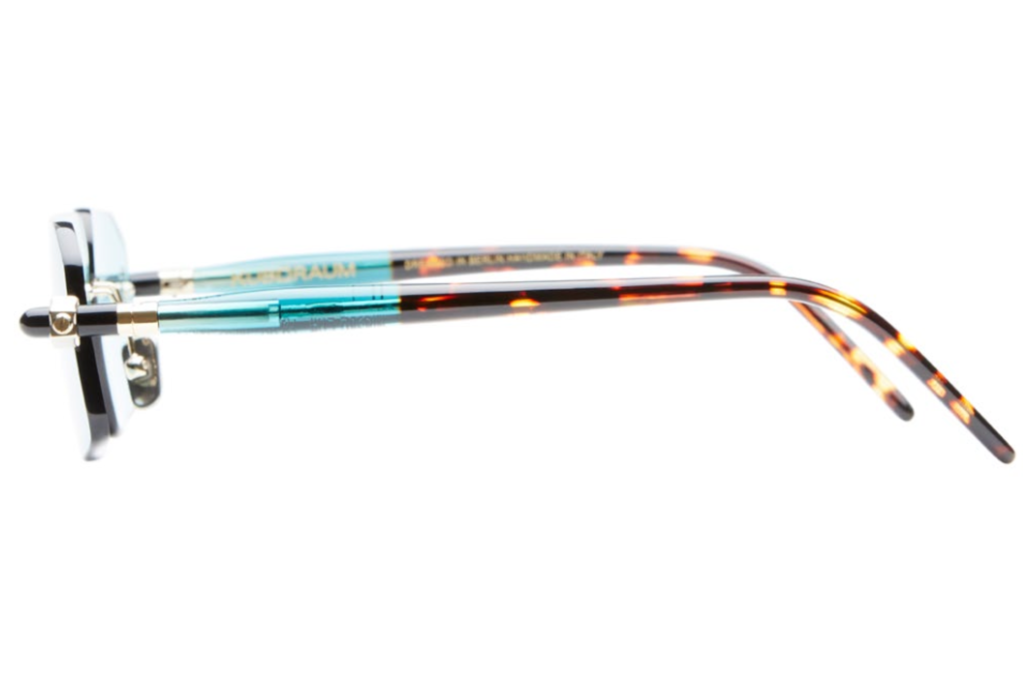 Occhiali da sole KUBORAUM P64 Light Gold Trasparent Water Green