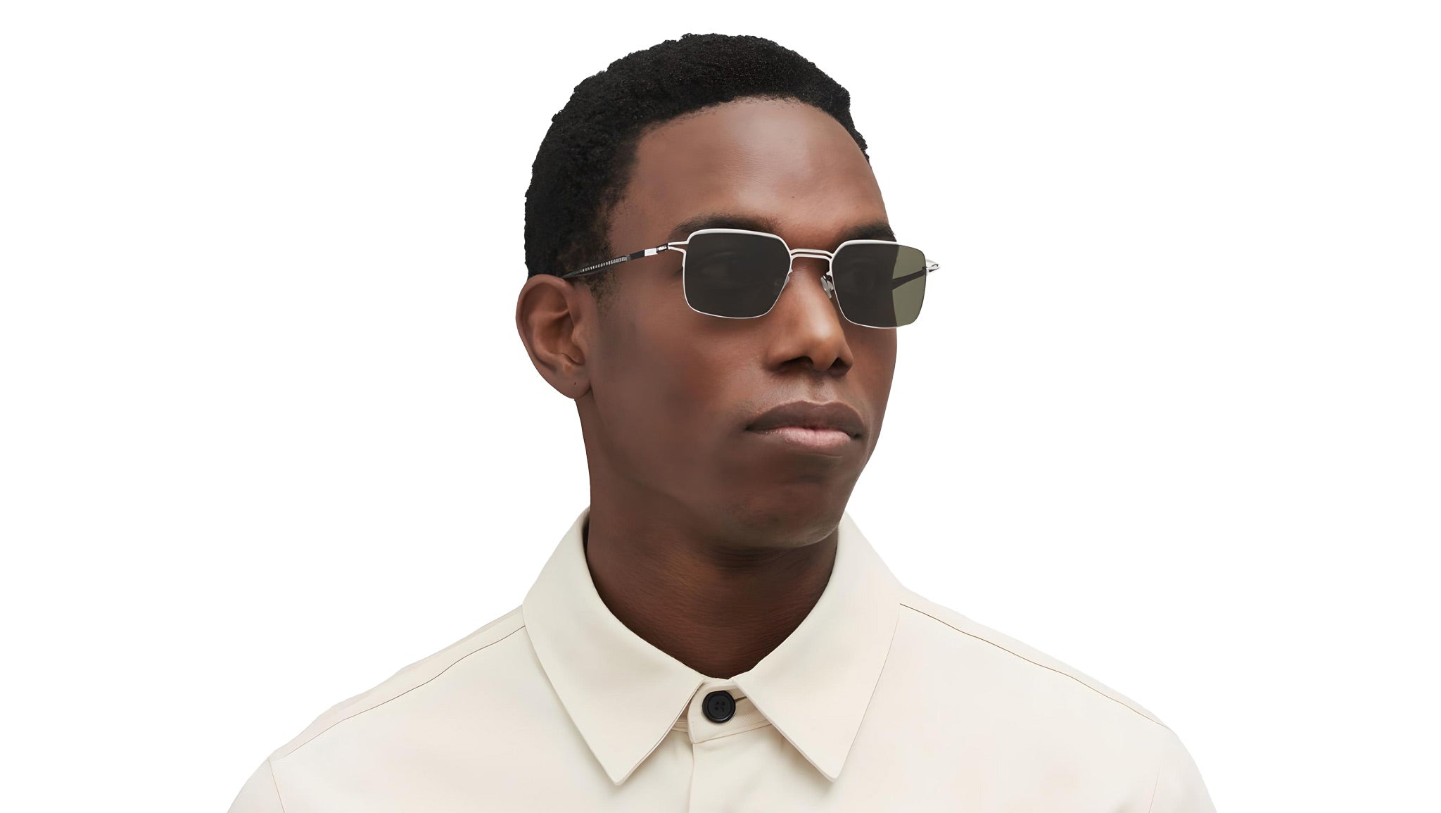 Occhiali da sole MYKITA ALCOTT Shiny silver