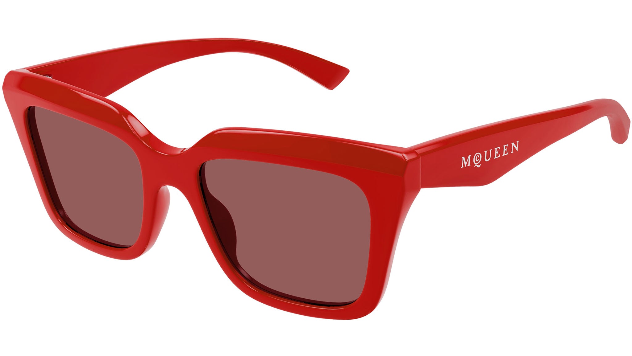 Occhiali da sole ALEXANDER MCQUEEN AM0473S Shiny solid red