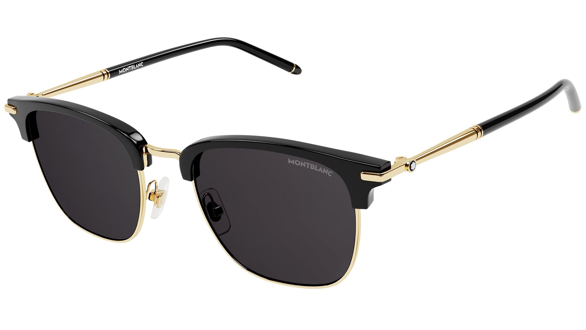 Occhiali da sole MONTBLANC MB0242S Shiny black shiny light gold