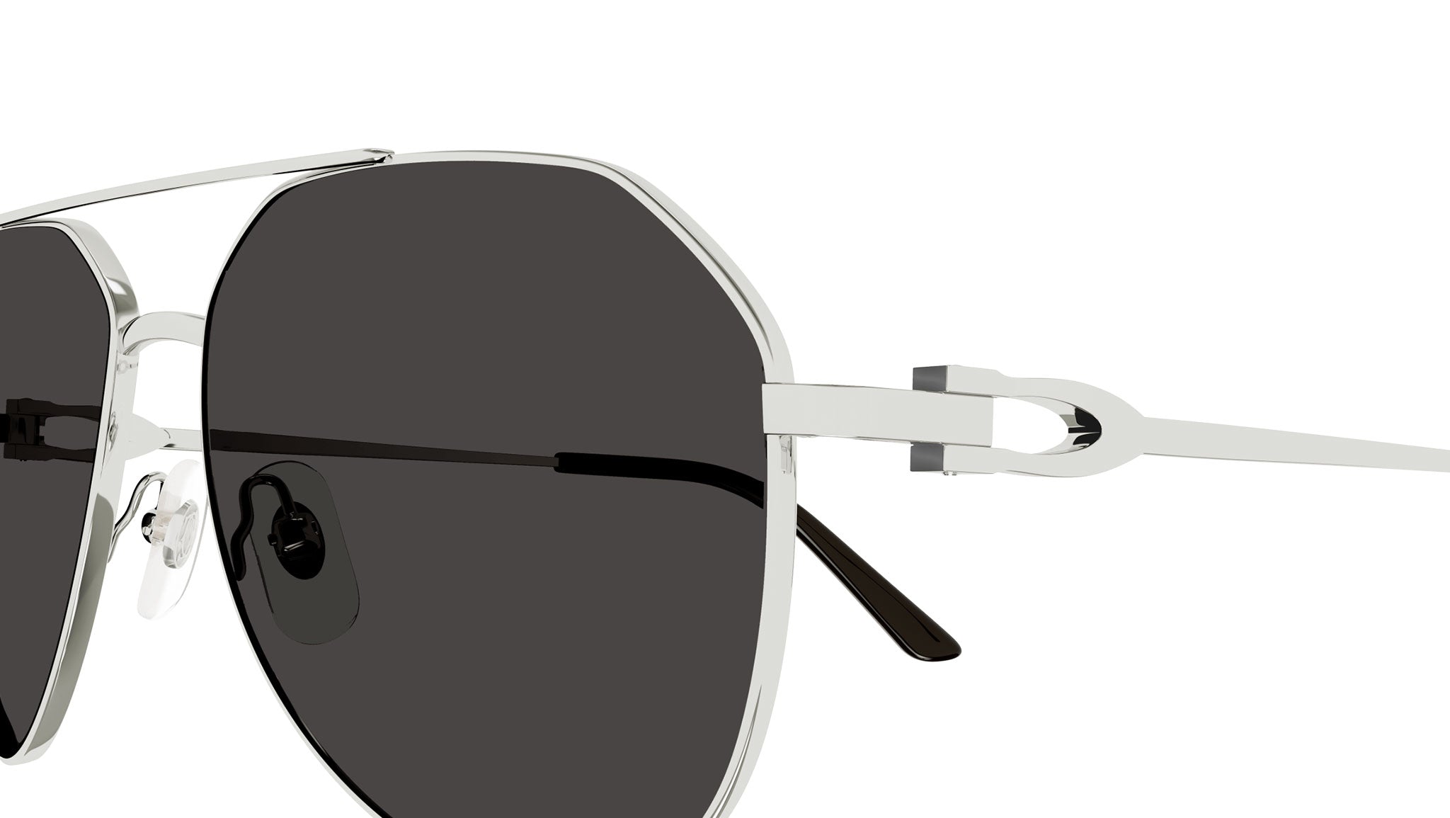 Occhiali da sole CARTIER CT0364S Smooth platinum finish