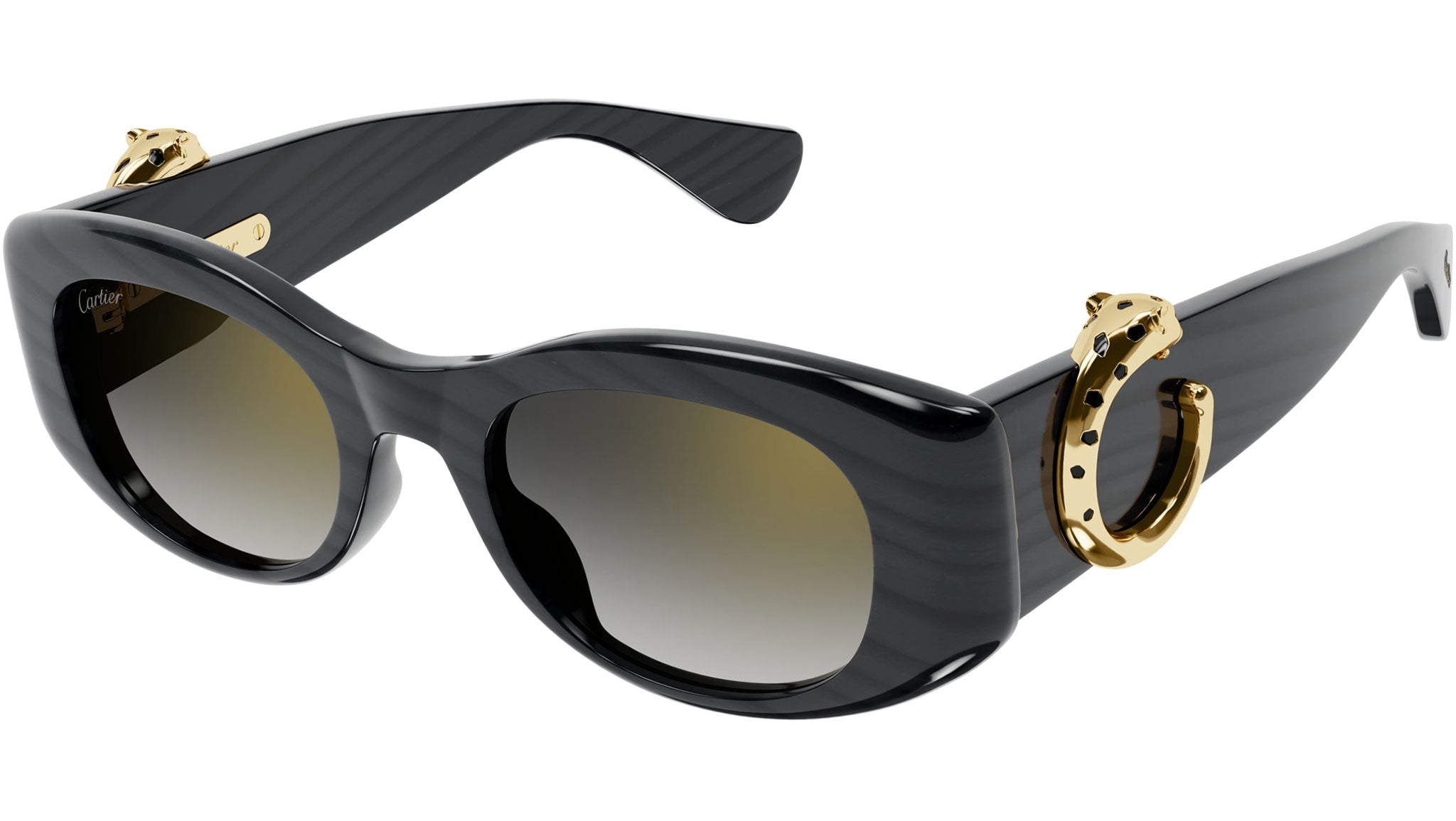Occhiali da sole CARTIER CT0472S Grey panthère claw