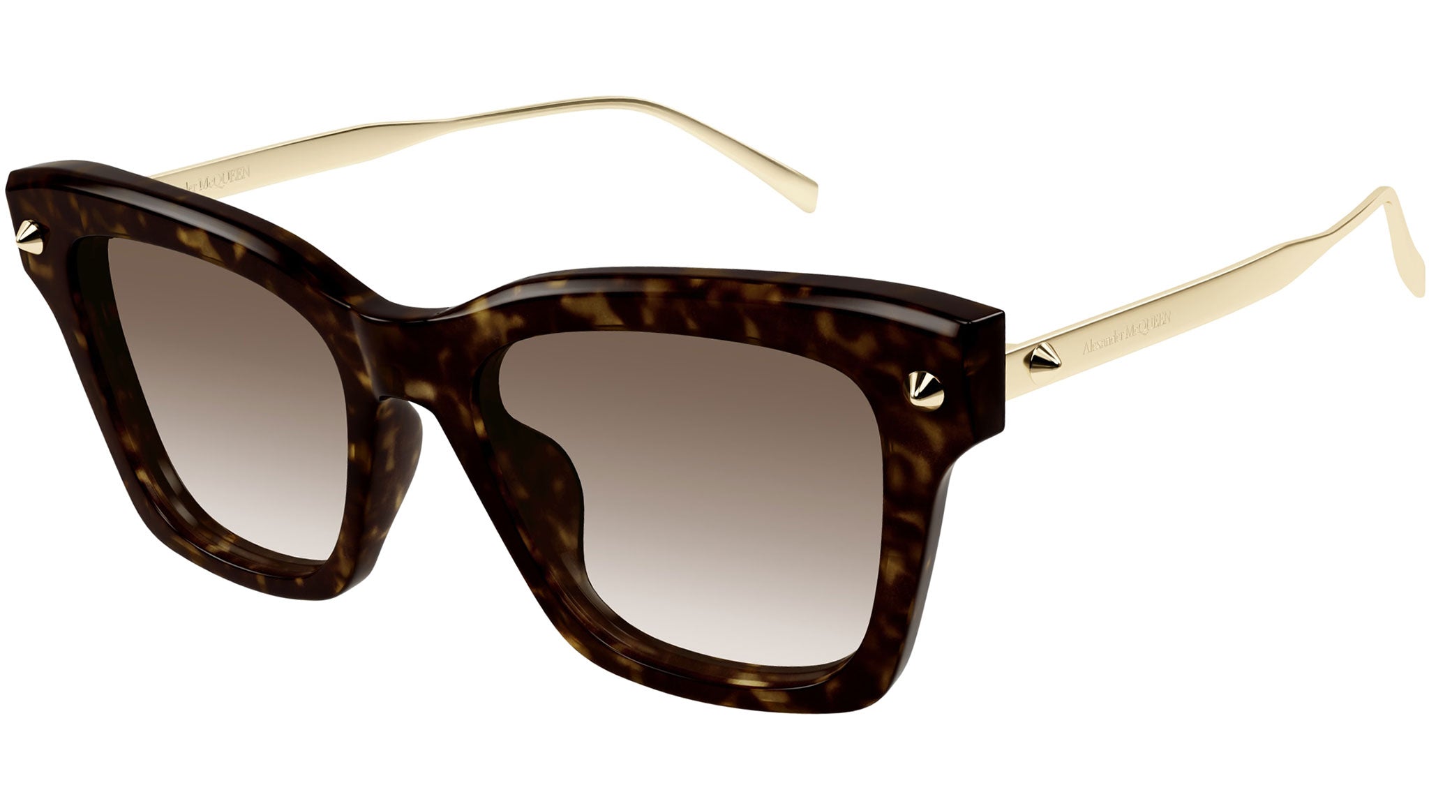Occhiali da sole ALEXANDER MCQUEEN AM0483S Shiny dark havana
