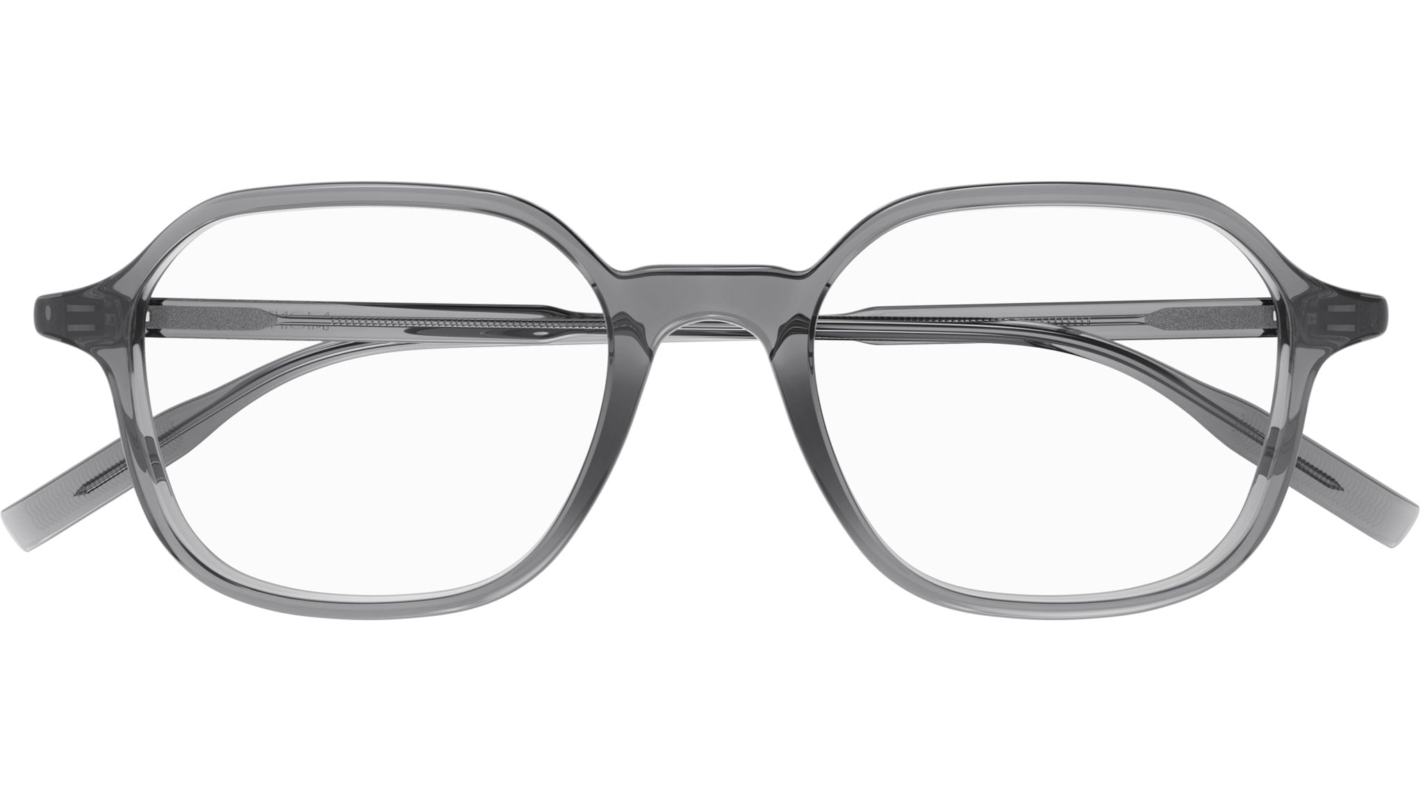 Occhiali da vista MONTBLANC MB0292O Shiny transparent dark grey