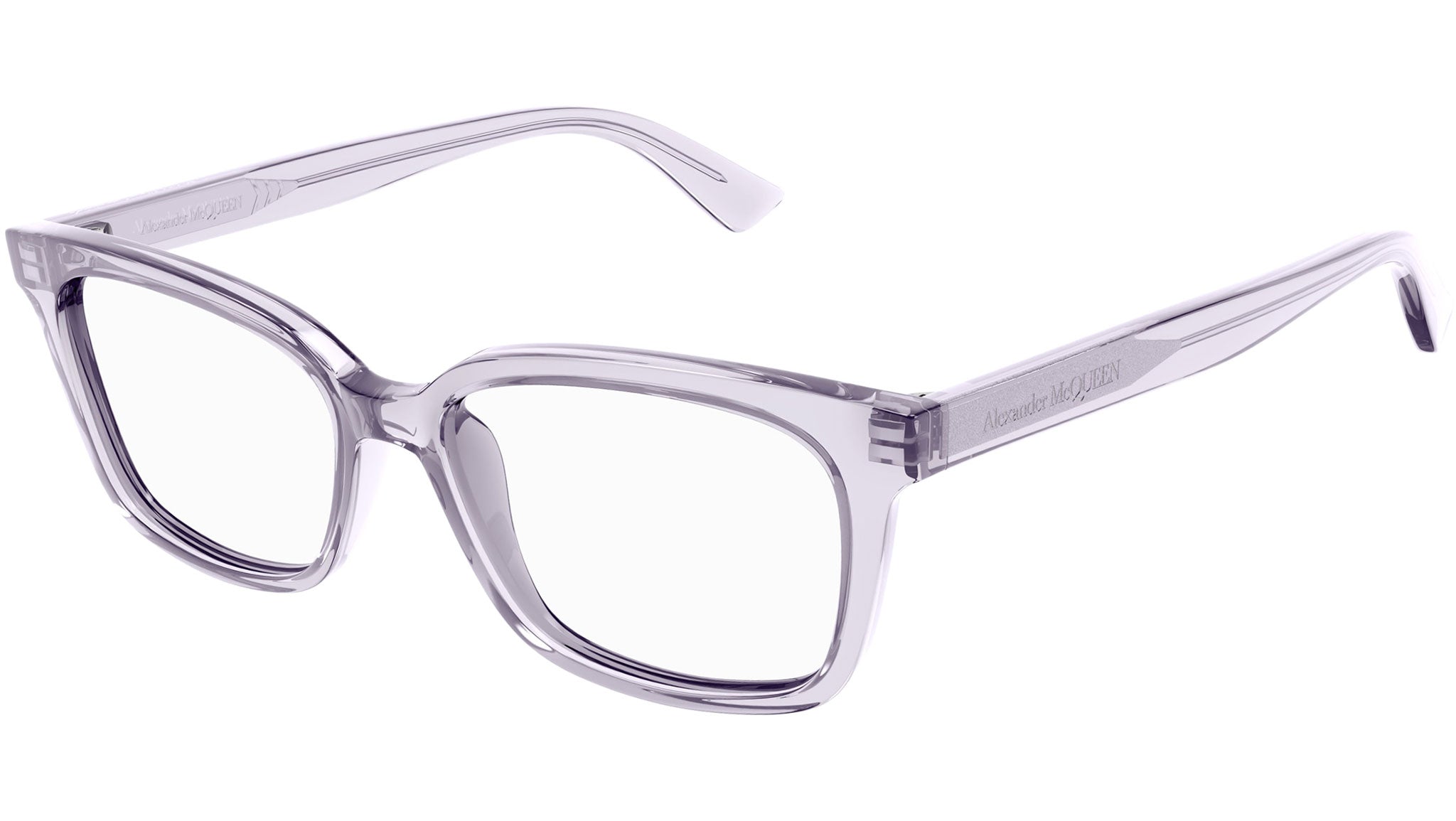 Occhiali da vista ALEXANDER MCQUEEN AM0464O Shiny transparent pastel violet