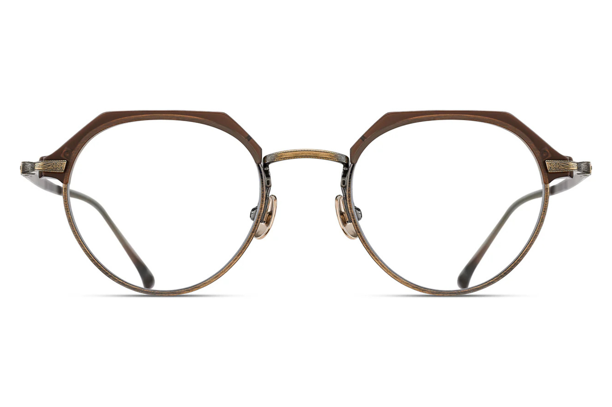 Occhiali da vista MATSUDA M2064 Matte Taupe - Antique Gold