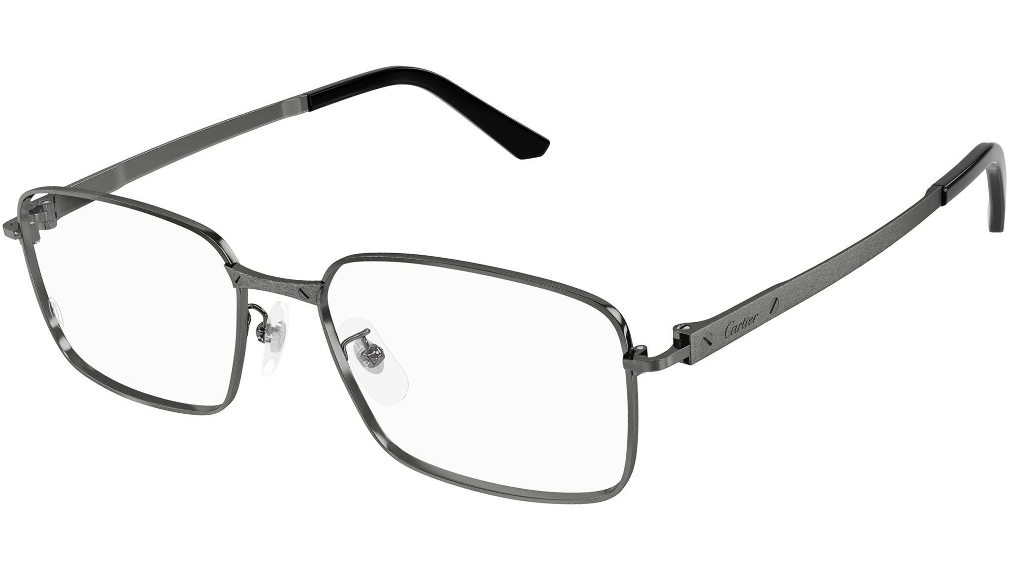 Occhiali da vista CARTIER CT0555OA Smooth and brushed dark ruthenium finish