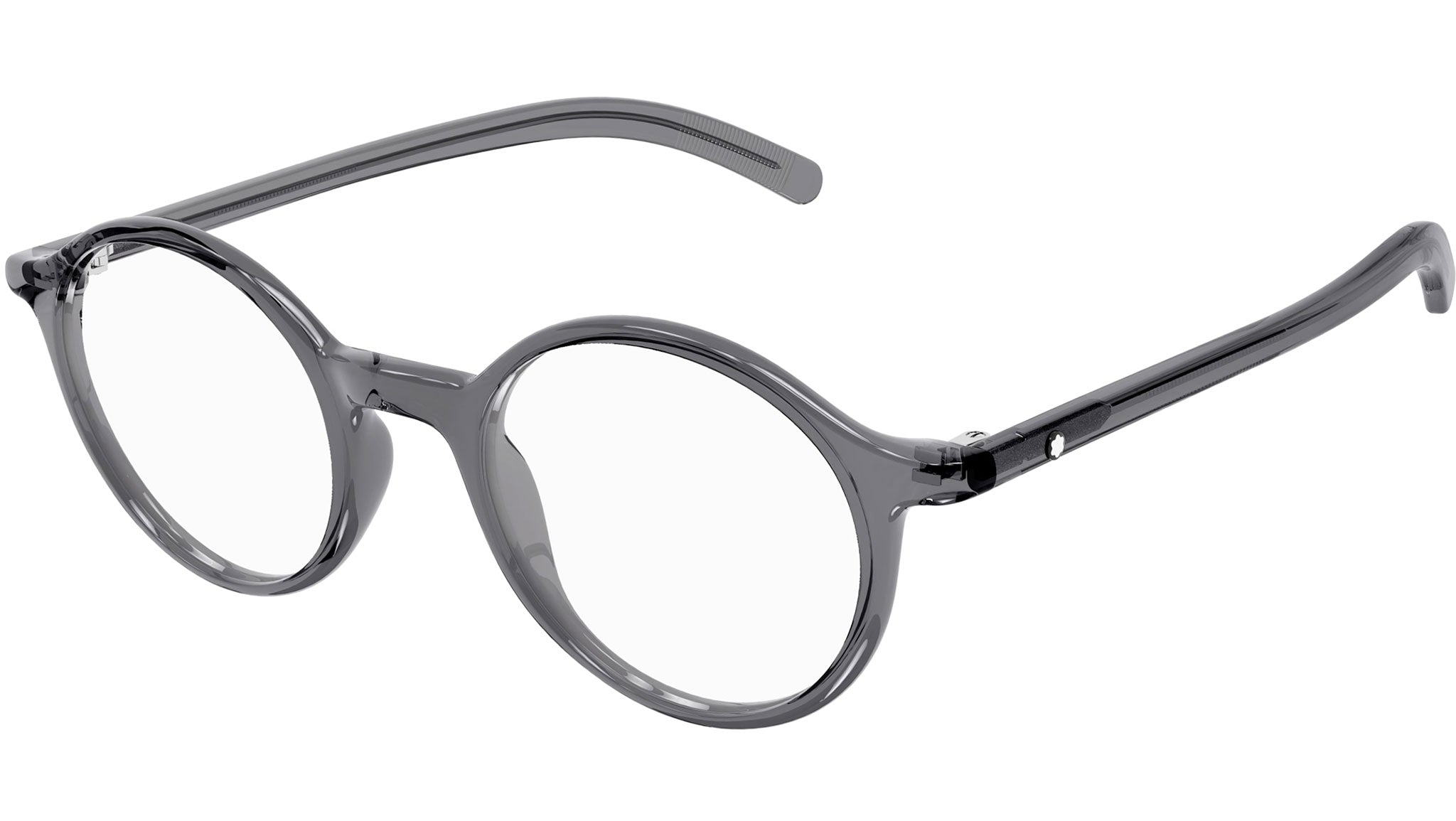Occhiali da vista MONTBLANC MB0350O Shiny transparent grey
