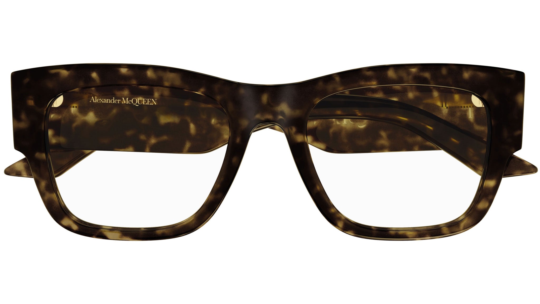 Occhiali da vista ALEXANDER MCQUEEN AM0436O Shiny dark havana