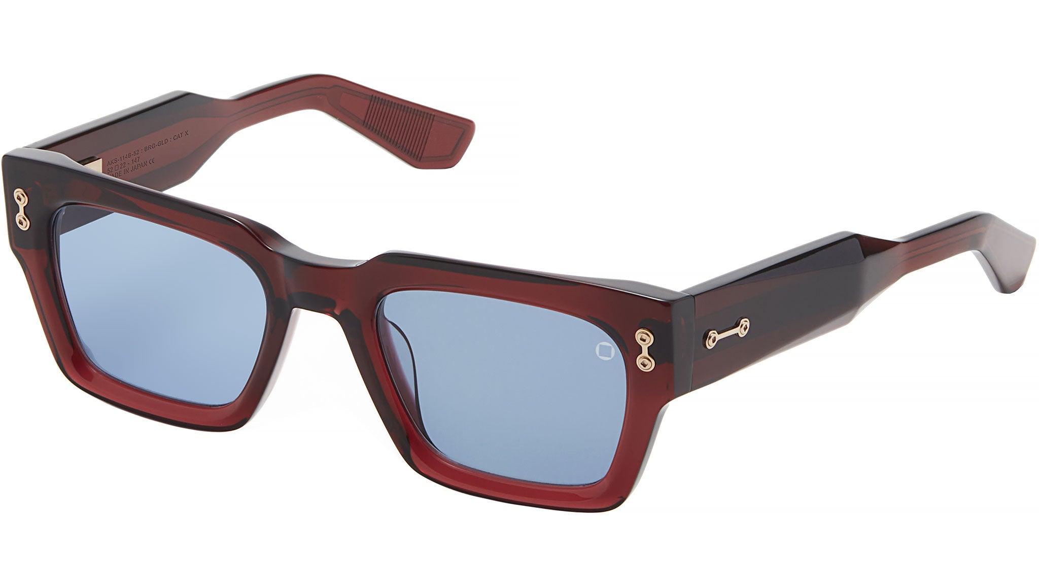 Occhiali AKONI Cosmo Crystal burgundy white gold