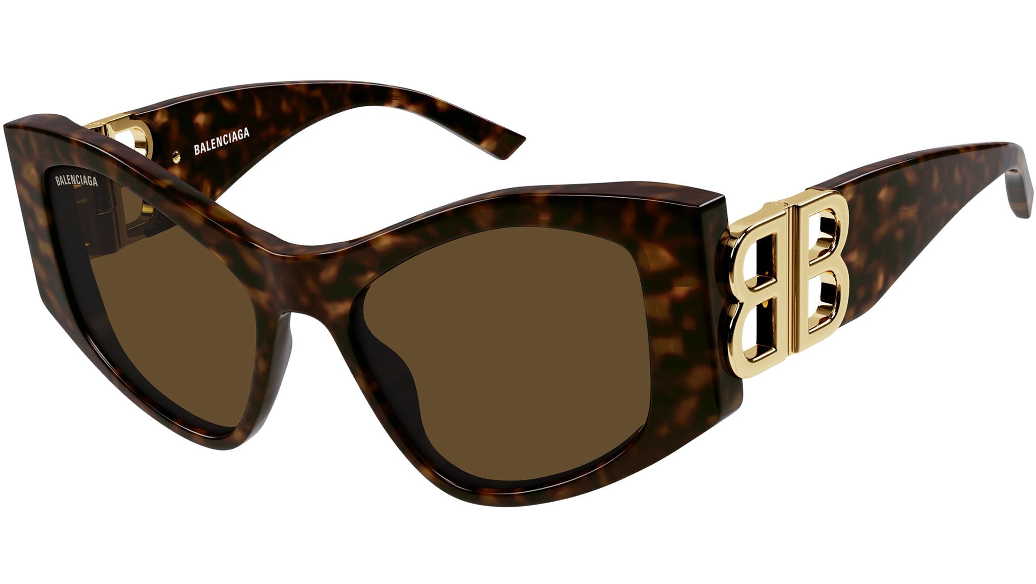 Occhiali da sole BALENCIAGA BB0287S Shiny dark havana