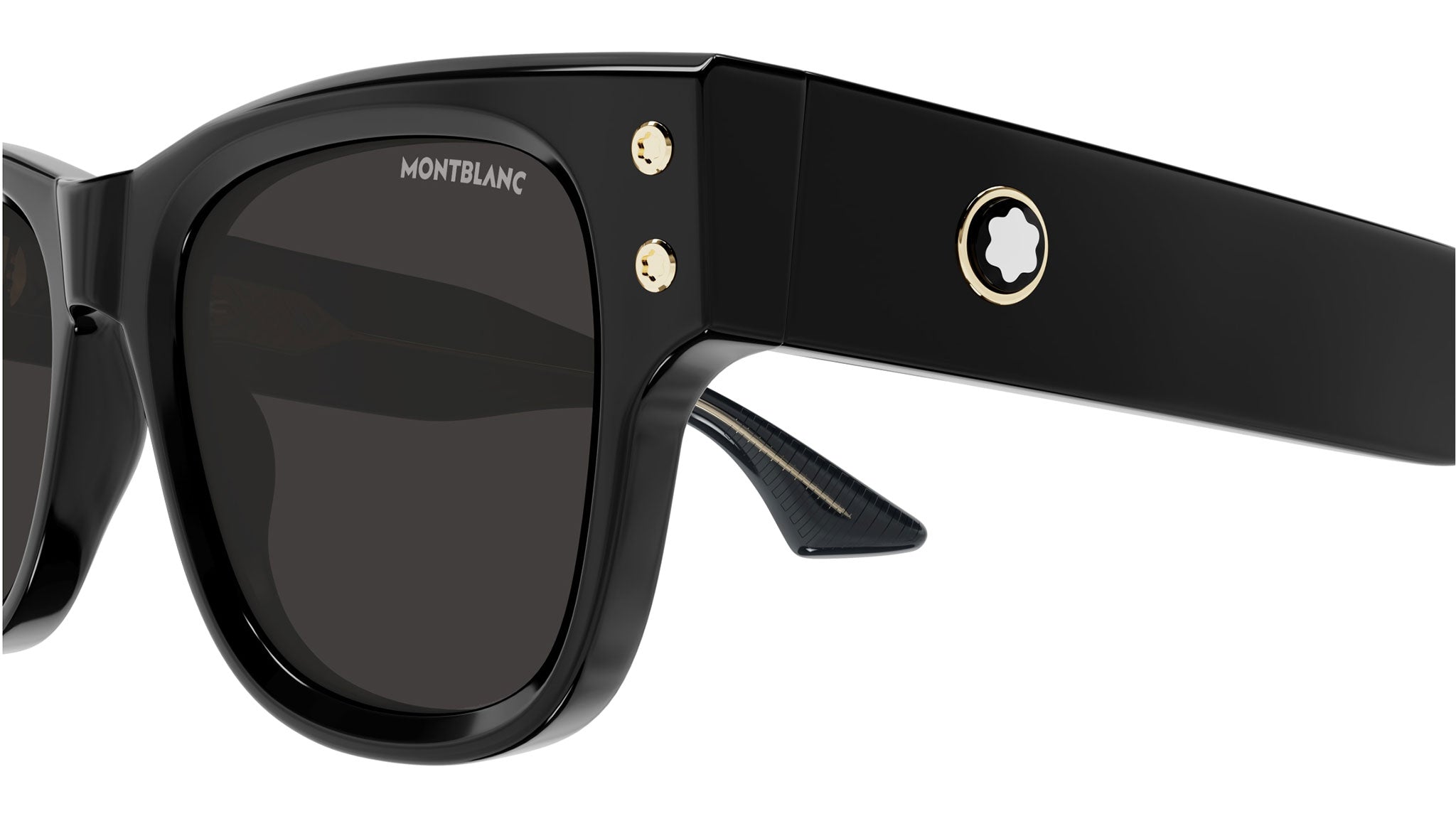 Occhiali da sole MONTBLANC MB0381S Shiny solid black