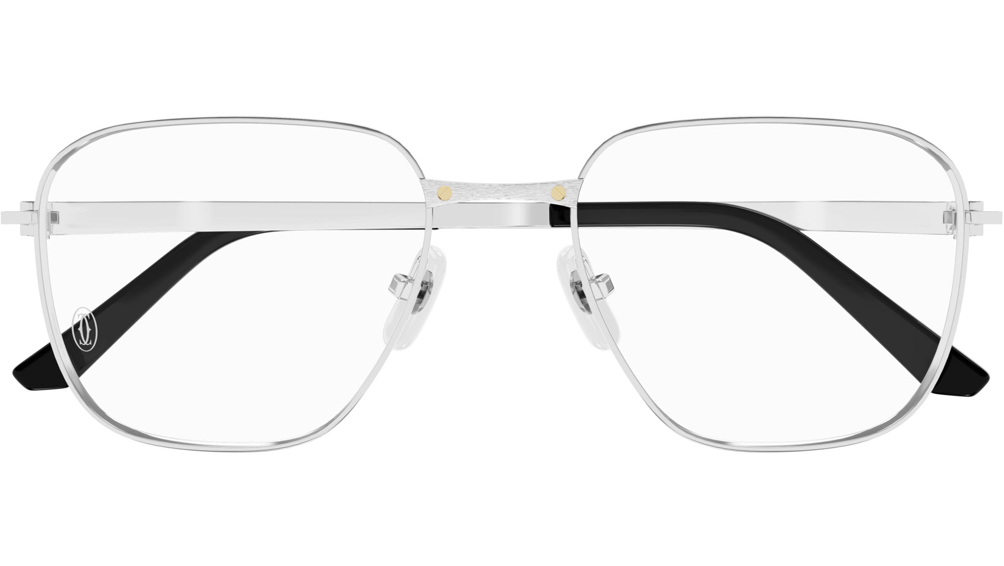 Occhiali da vista CARTIER CT0553O Smooth and brushed platinum finish