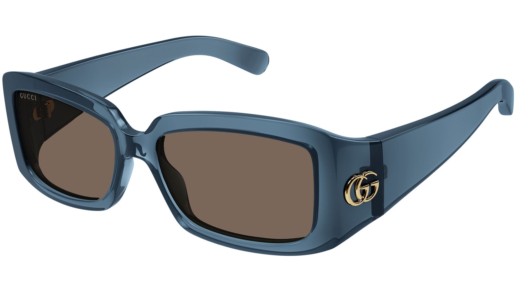 Occhiali da sole GUCCI GG1403S Shiny transparent petrol blue