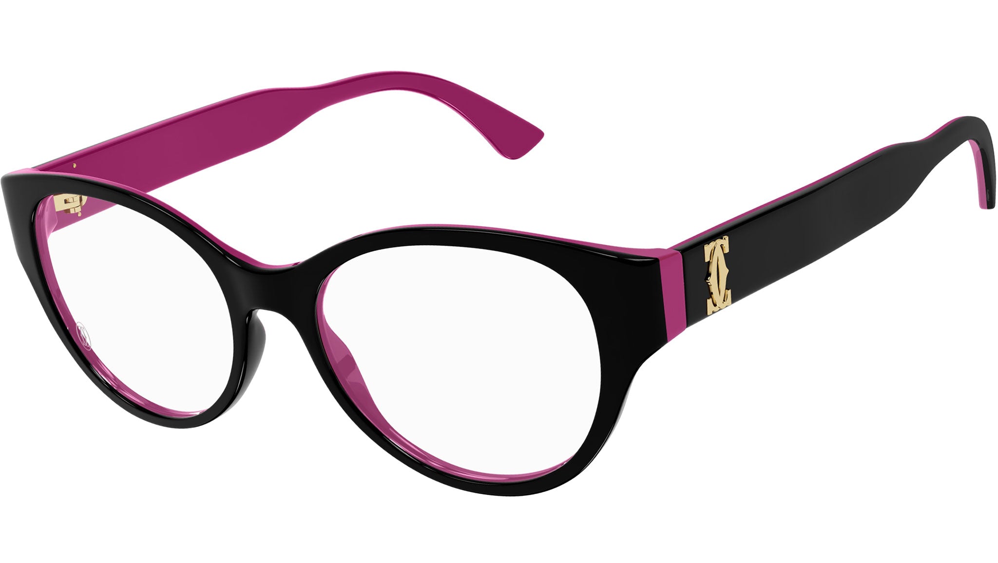 Occhiali da vista CARTIER CT0315O Bilayer black and fuchsia