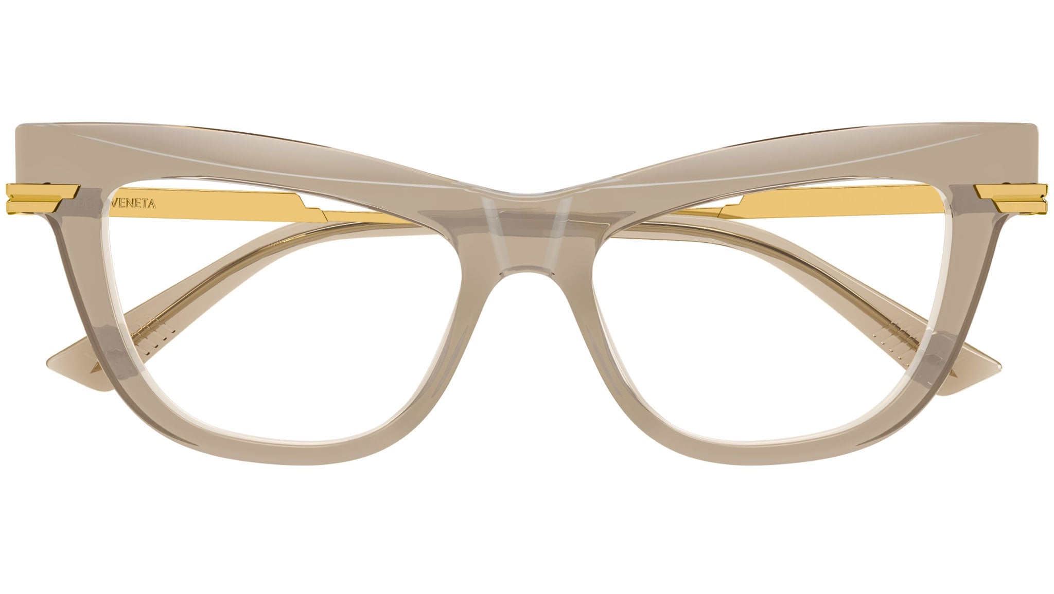 Occhiali da vista BOTTEGA VENETA BV1266O Shiny transparent brown