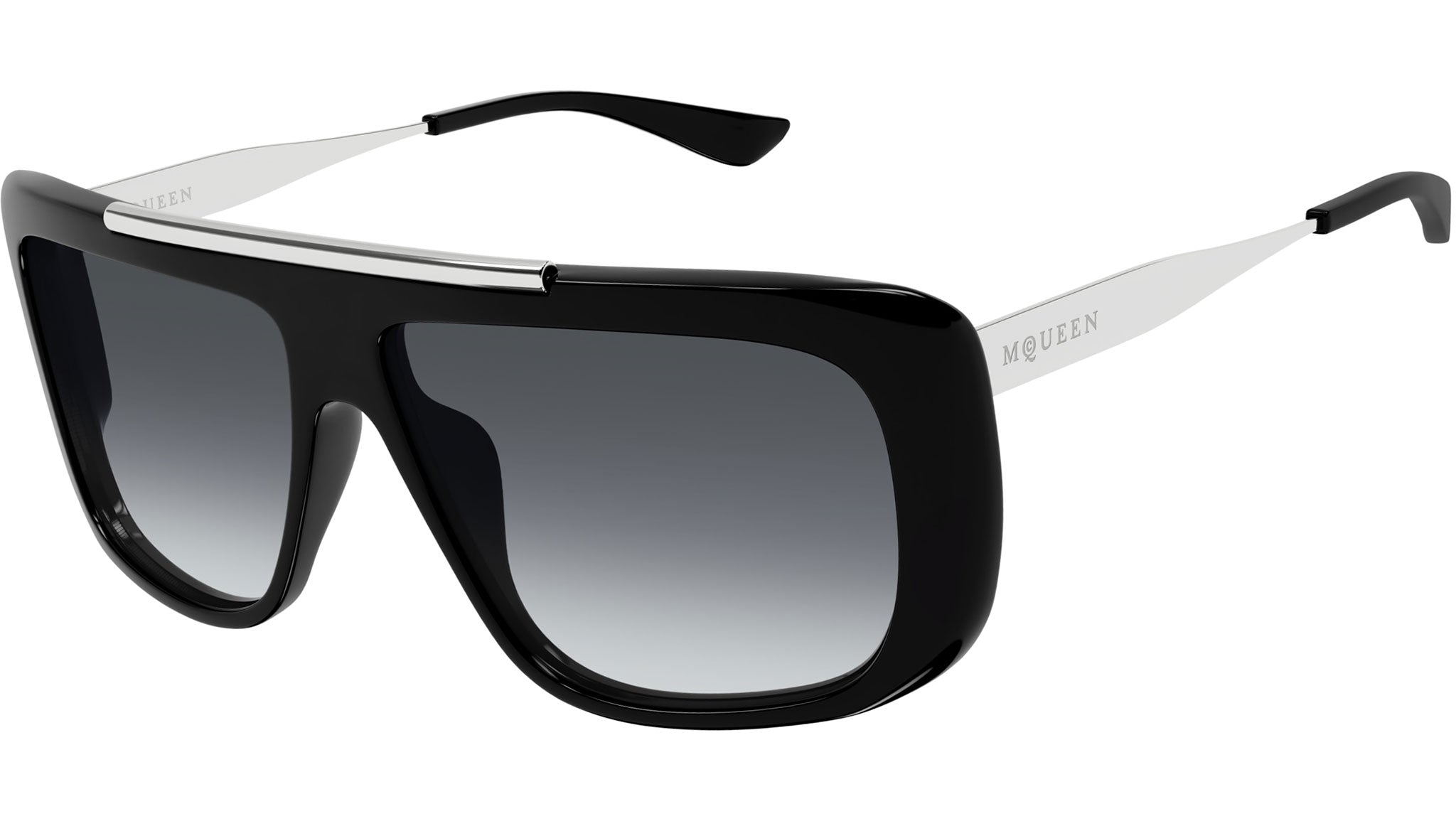 Occhiali da sole ALEXANDER MCQUEEN AM0492S Shiny solid black