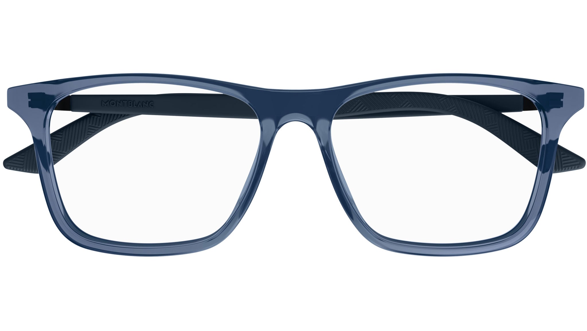 Occhiali da vista MONTBLANC MB0359O Shiny transparent blue