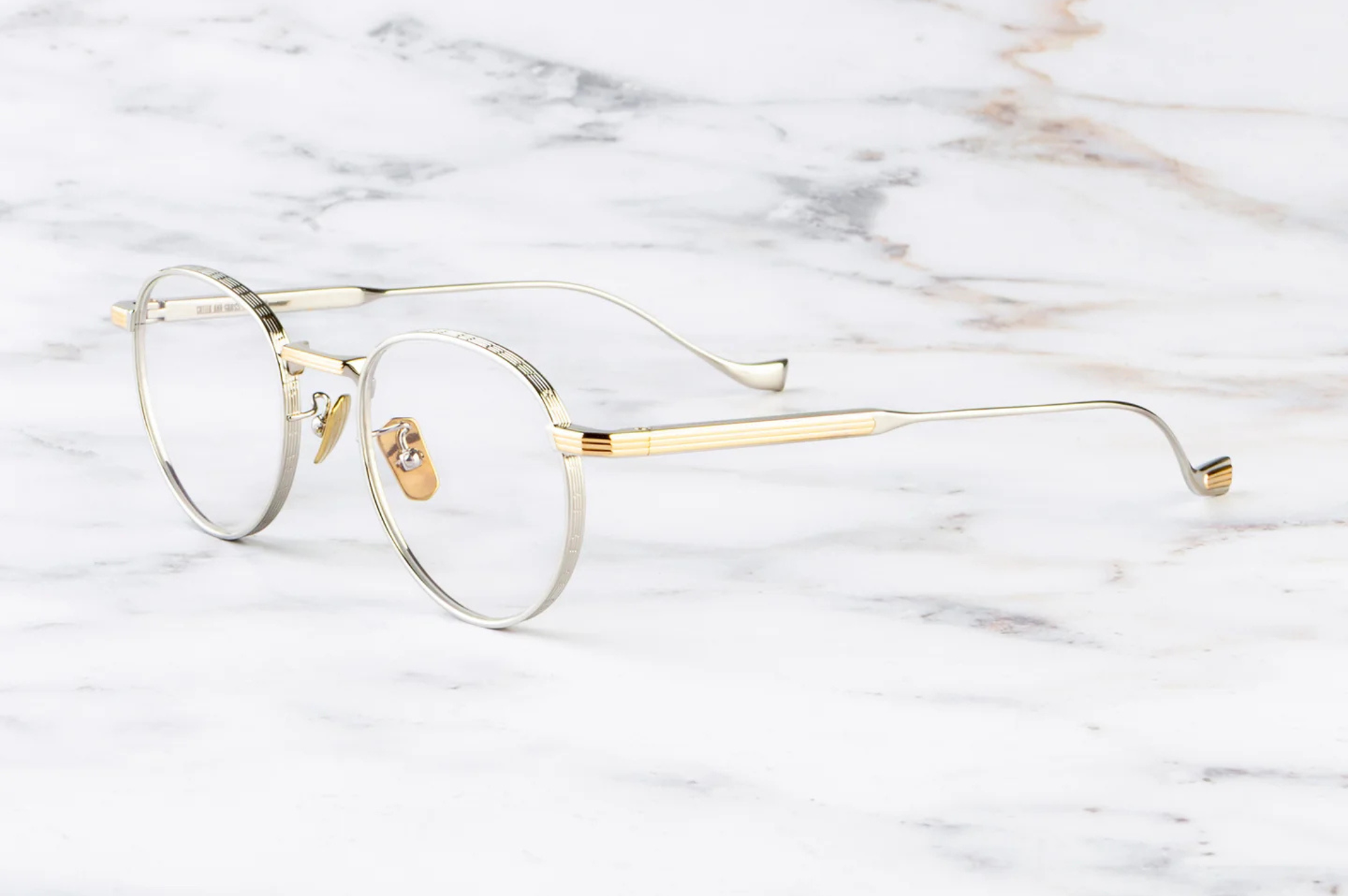 Occhiali da vista Cutler And Gross Lennox 1428 Silver Gold