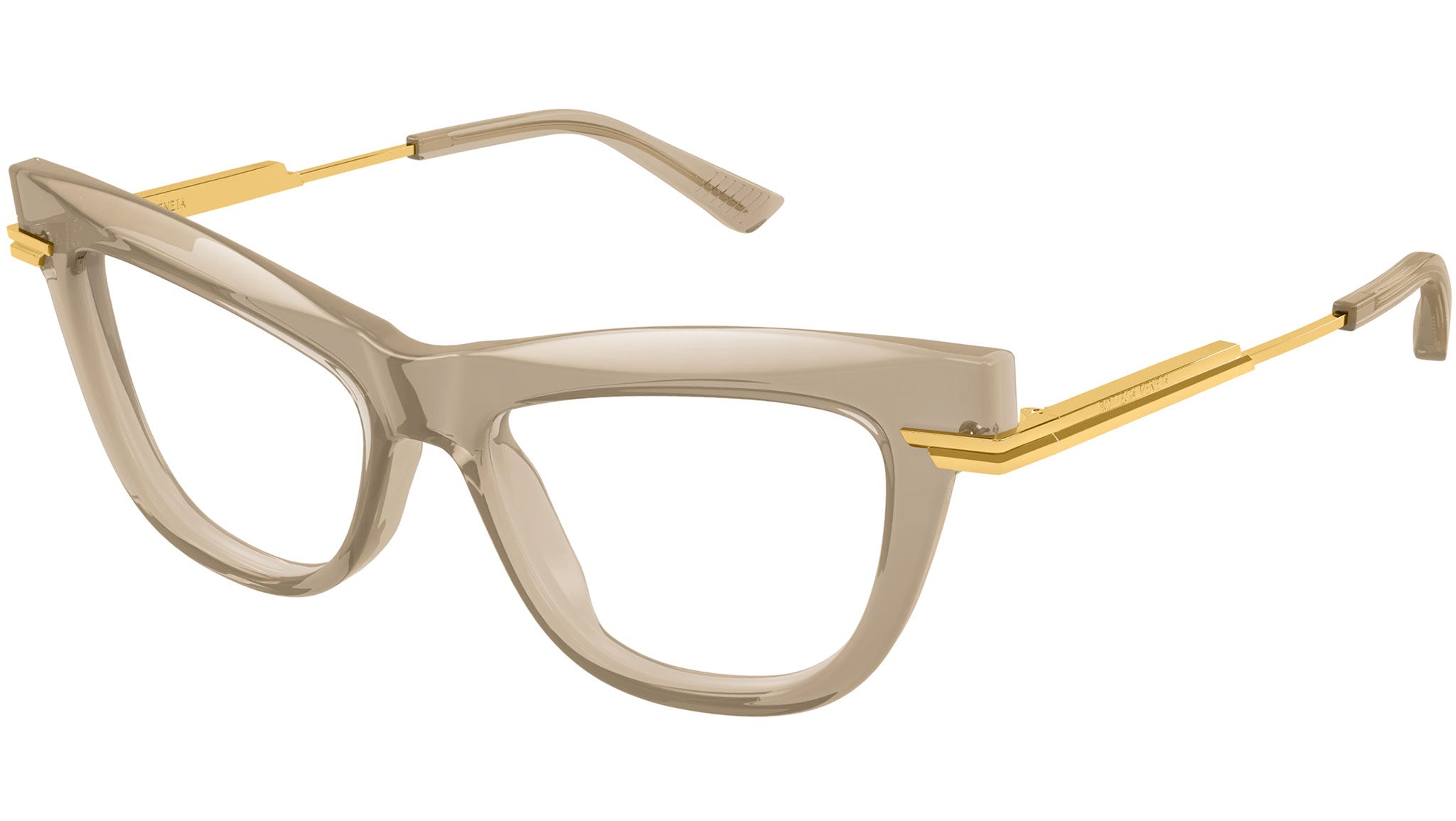 Occhiali da vista BOTTEGA VENETA BV1266O Shiny transparent brown