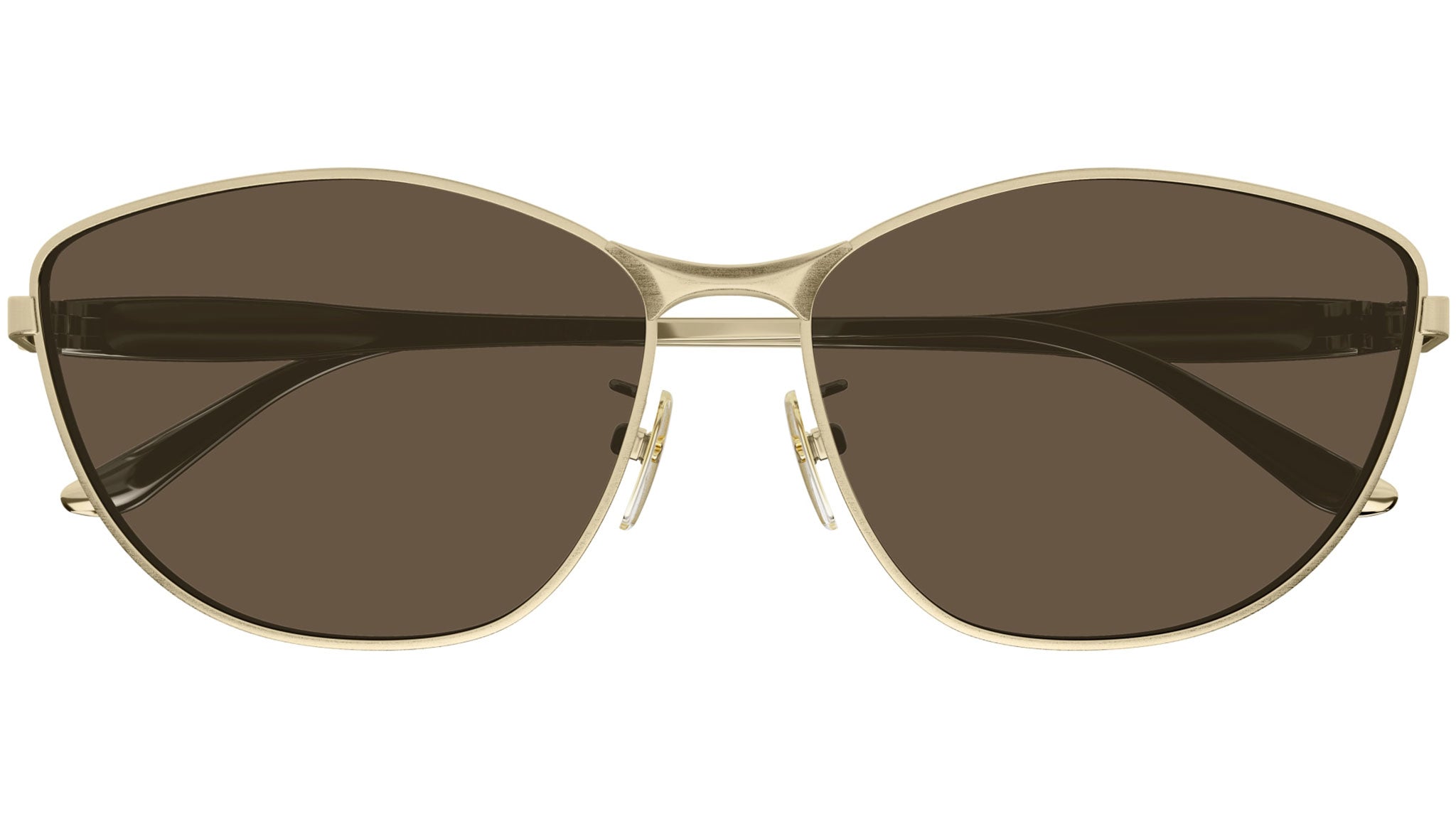 Occhiali da sole BALENCIAGA BB0358SK Shiny horizontal brushed light gold