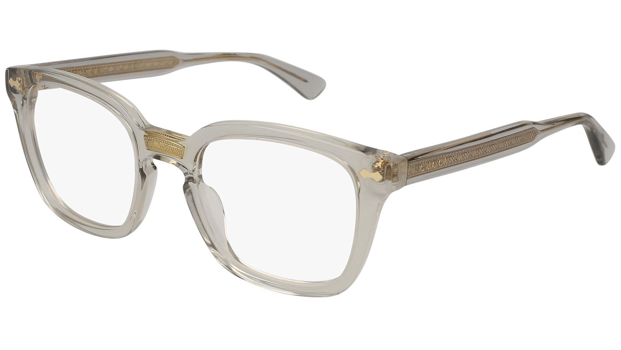 Occhiali da vista GUCCI GG0184O Shiny transparent grey