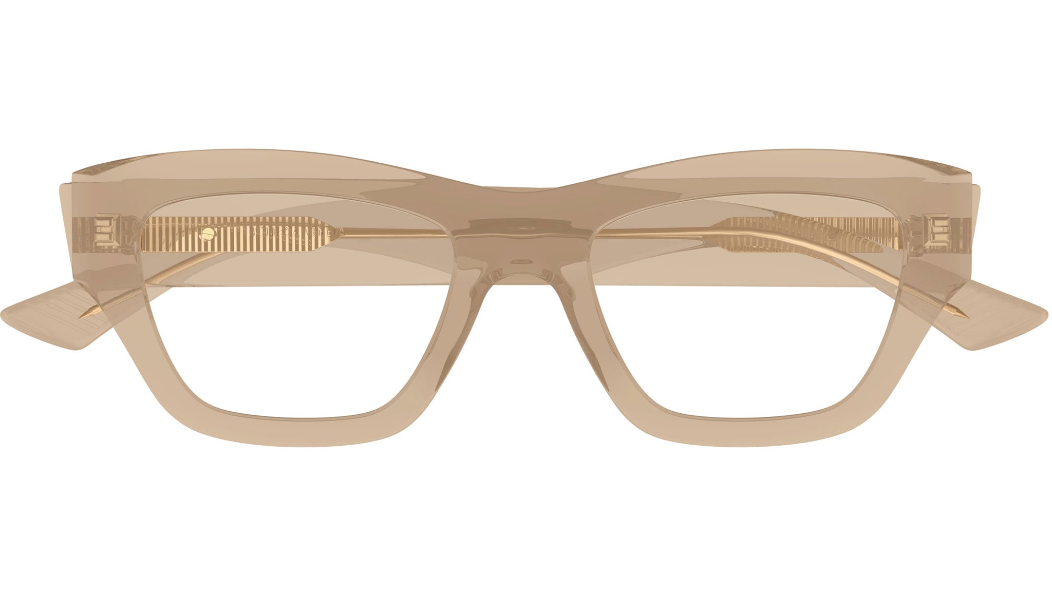 Occhiali da vista BOTTEGA VENETA BV1360O Shiny transparent light brown