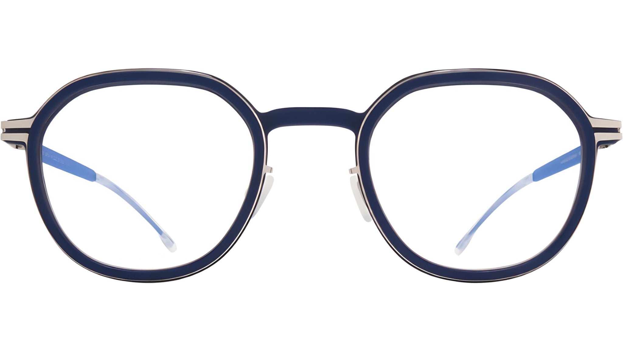 Occhiali da sole MYKITA BIRCH Navy shiny silver yale