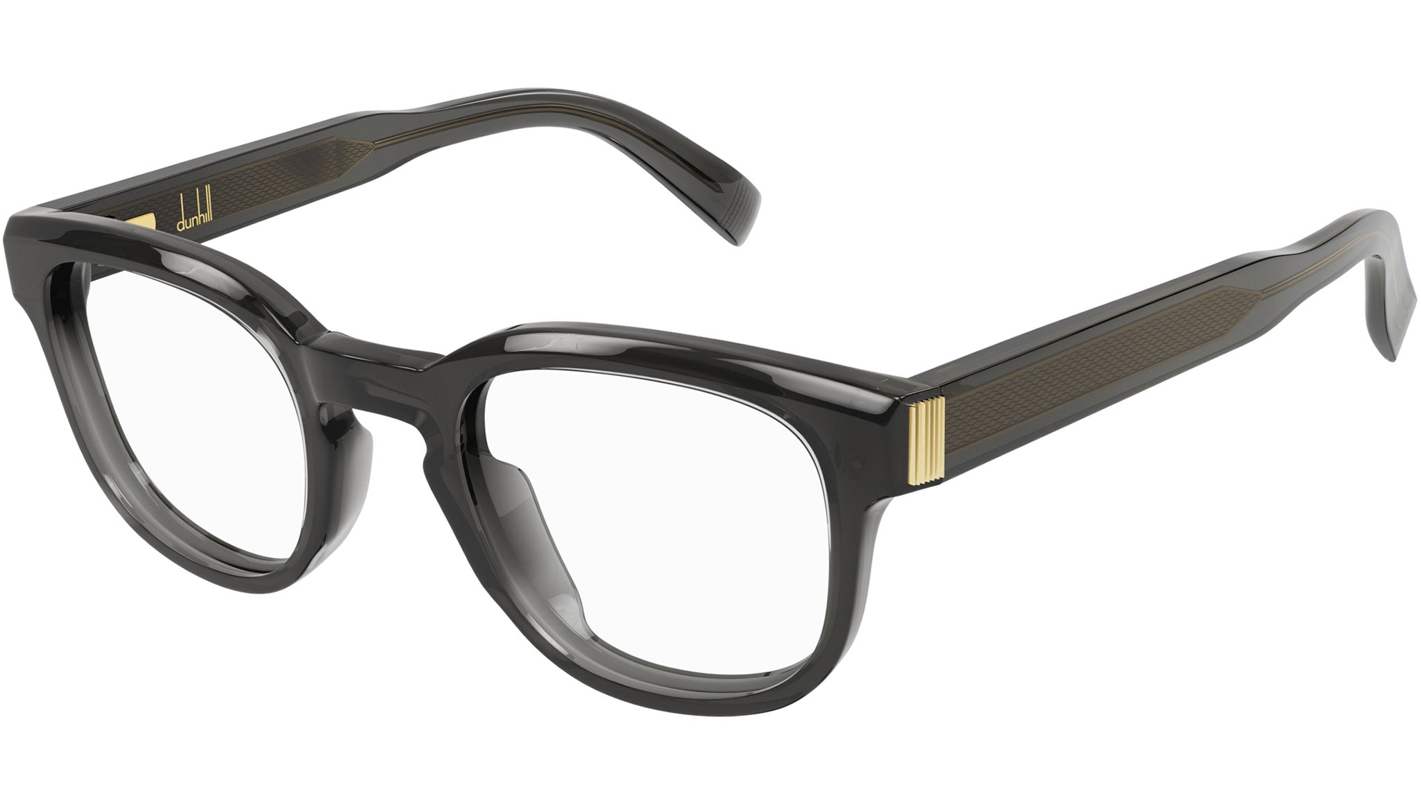 Occhiali da vista DUNHILL DU0003O Shiny transparent dark grey