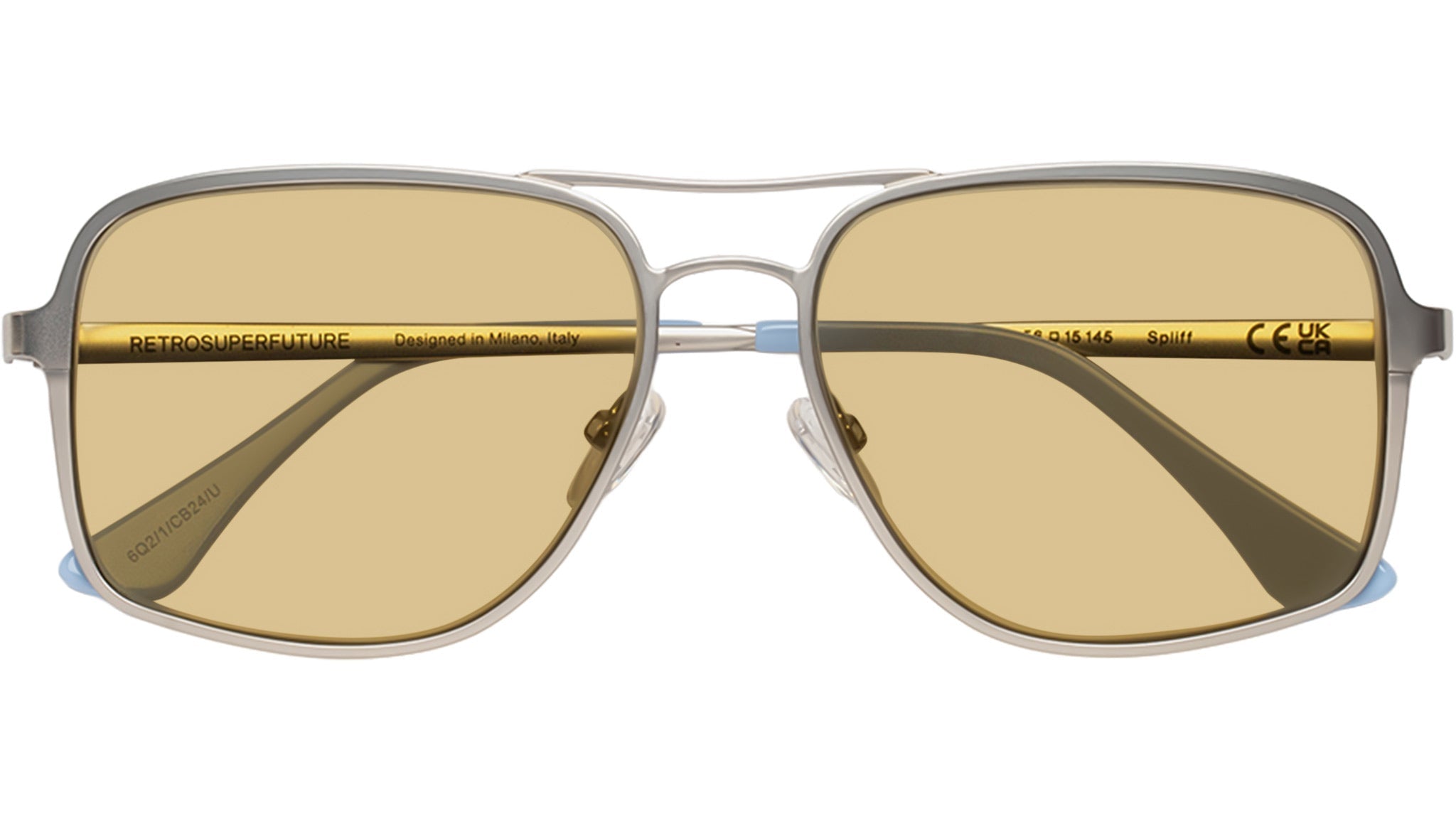 Occhiali da sole RETROSUPERFUTURE Spliff Silver-