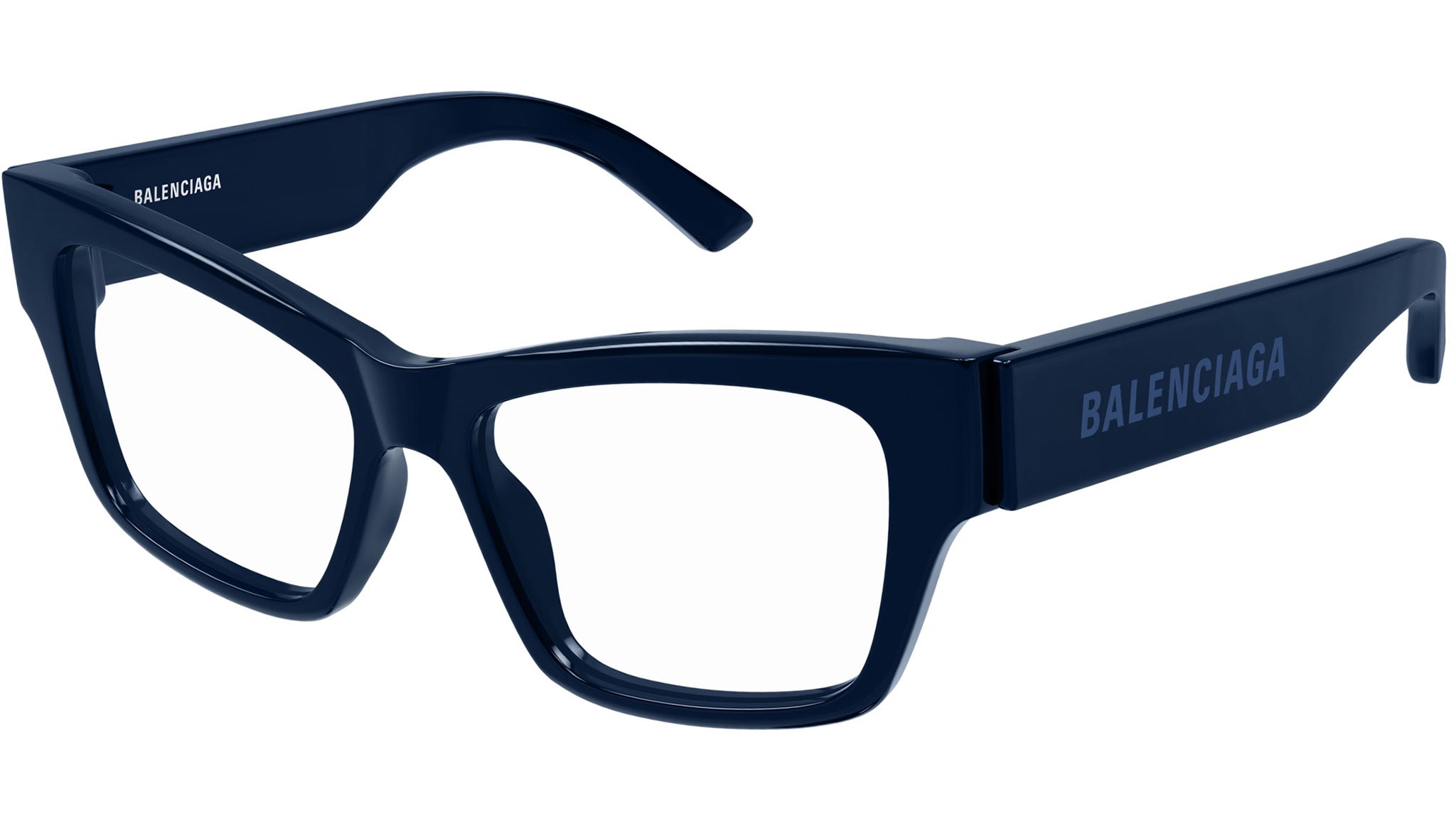 Occhiali da vista BALENCIAGA BB0378O Shiny solid dark blue