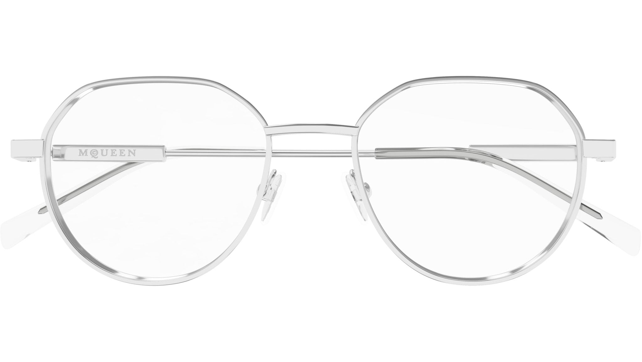 Occhiali da vista ALEXANDER MCQUEEN AM0479O Shiny silver
