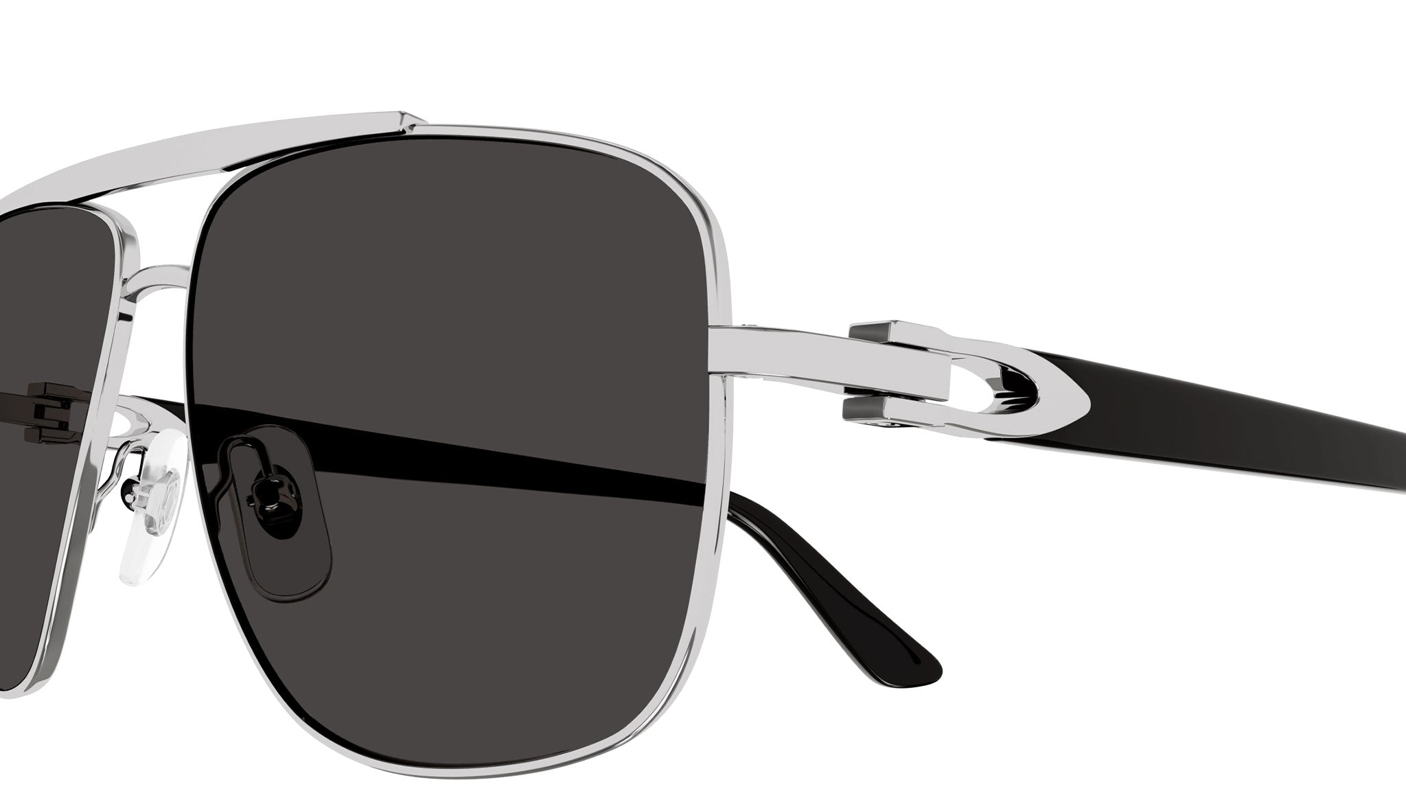 Occhiali da sole CARTIER CT0365S Smooth platinum finish
