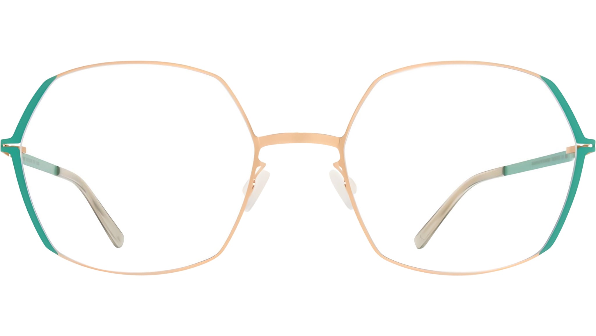 Occhiali da vista MYKITA MAJVI Champagne gold jade green