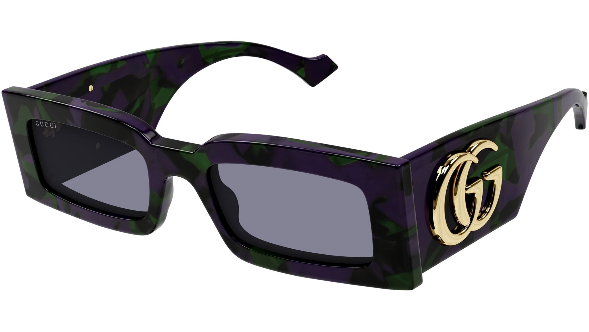 Occhiali da sole GUCCI GG1425S Shiny big spotted purple and green havana