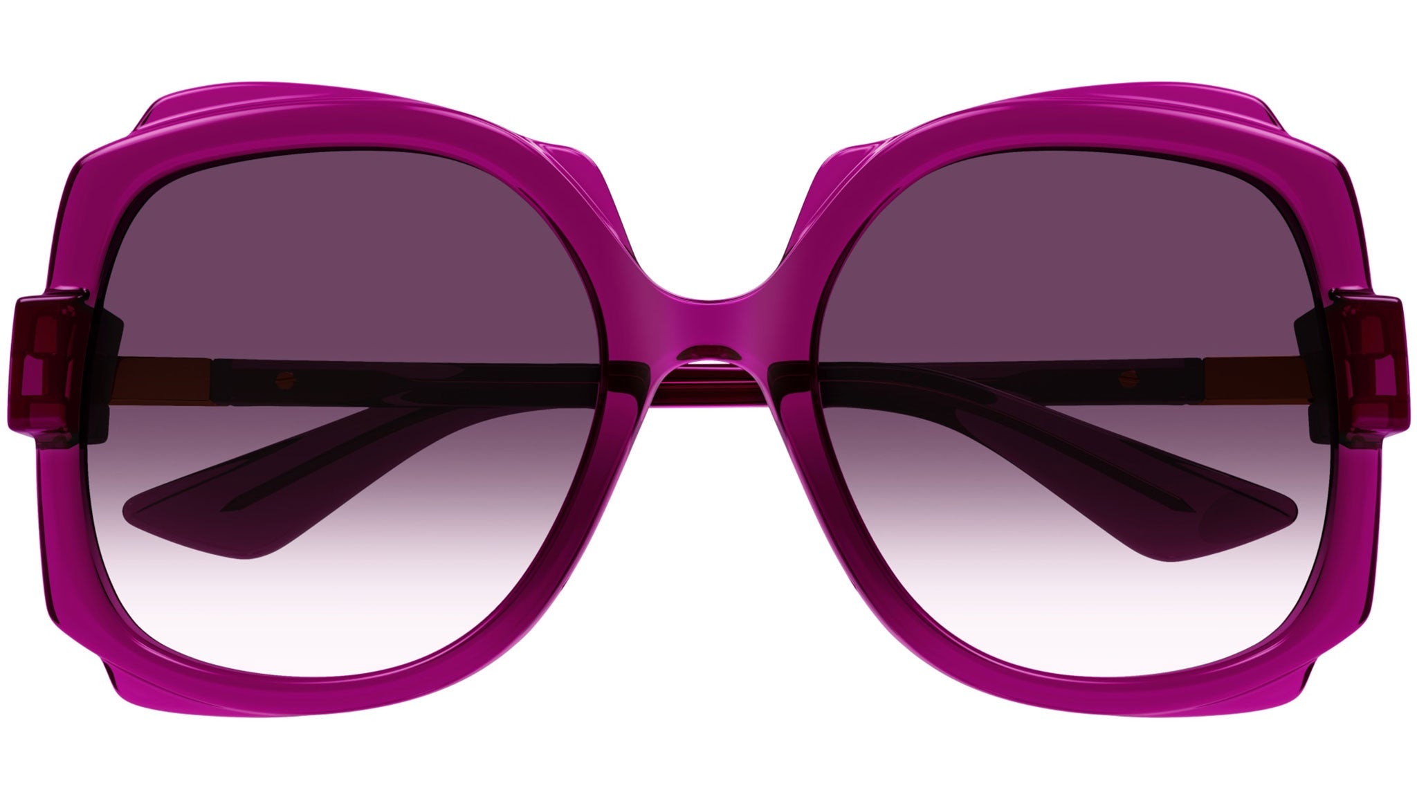 Occhiali da sole GUCCI GG1431S Shiny transparent dark cyclamen
