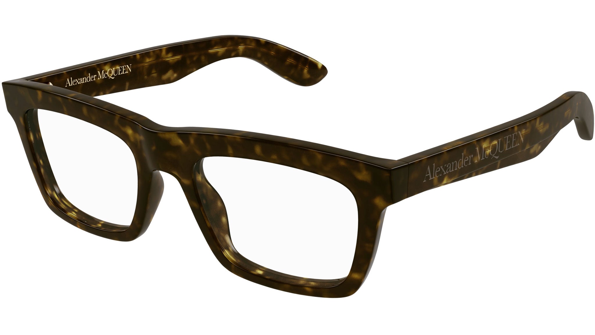 Occhiali da vista ALEXANDER MCQUEEN AM0423O Shiny dark havana