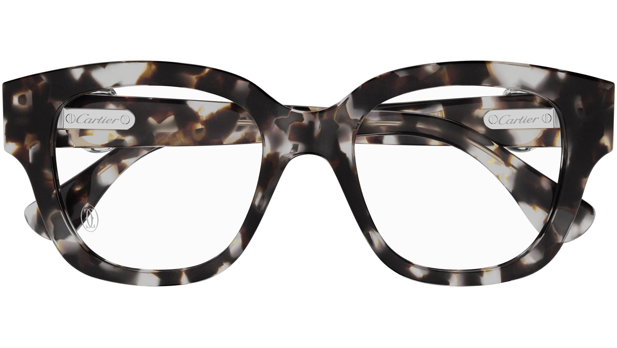 Occhiali da vista CARTIER CT0566O Spotted grey tortoiseshell effect