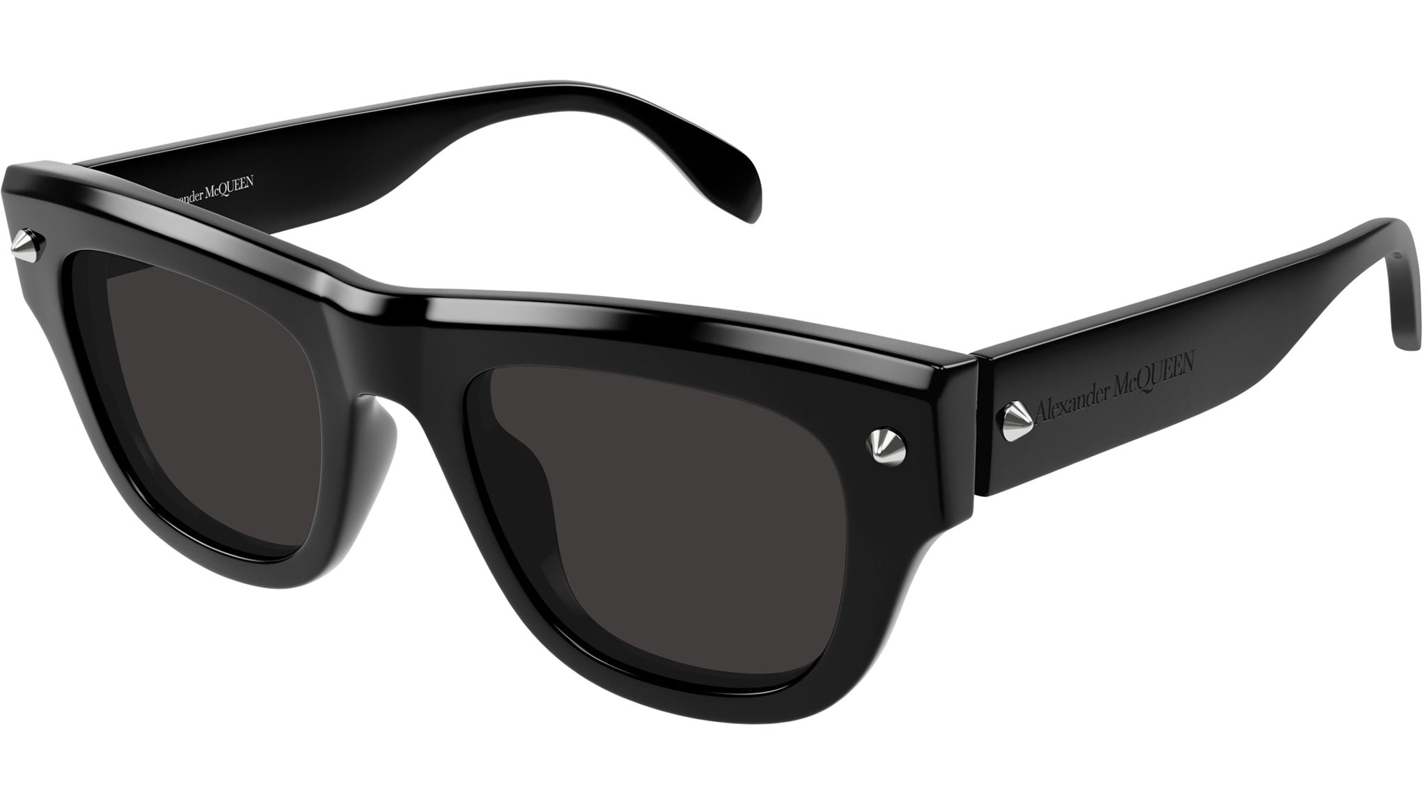 Occhiali da sole ALEXANDER MCQUEEN AM0425S Shiny solid black with silver studs