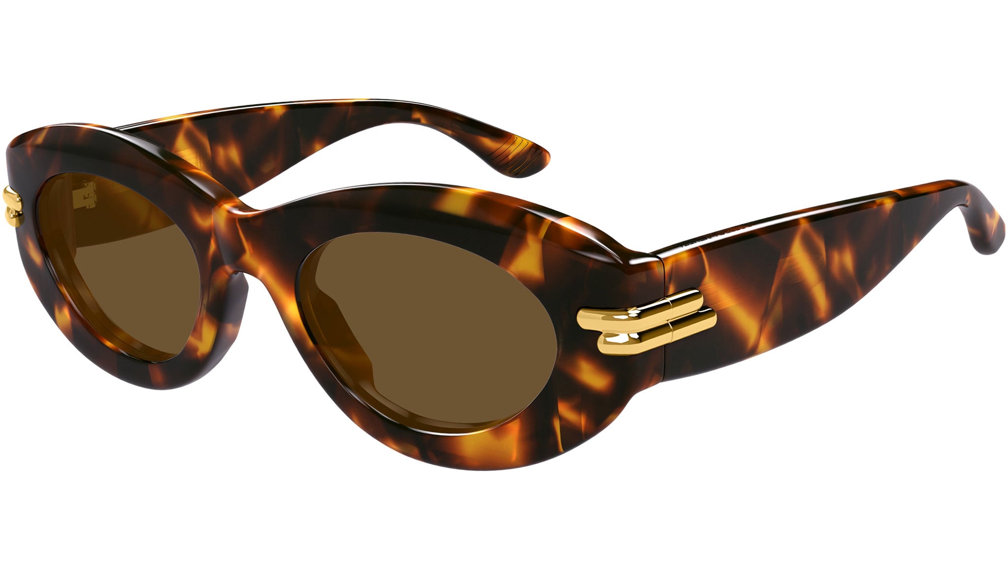 Occhiali da sole BOTTEGA VENETA BV1322S Shiny macro squared spotted havana