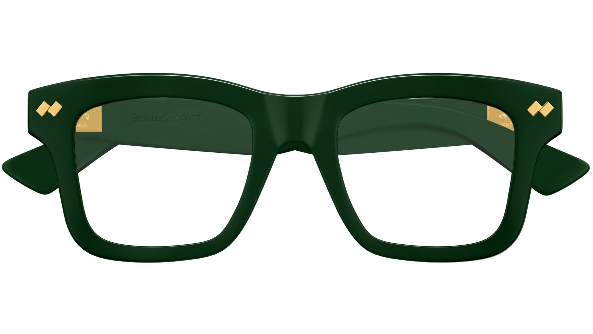 Occhiali da vista BOTTEGA VENETA BV1353O Shiny solid dark green