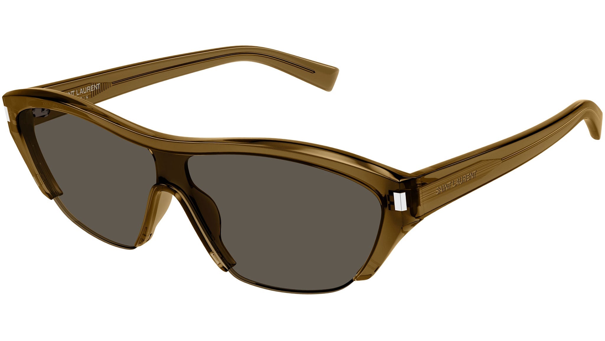 Occhiali da sole SAINT LAURENT SL704 Shiny transparent cognac brown