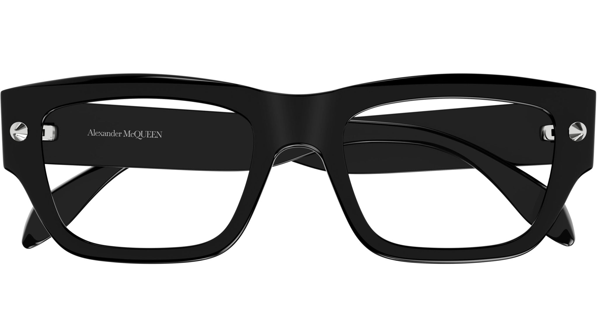 Occhiali da vista ALEXANDER MCQUEEN AM0428O Shiny solid black with silver studs