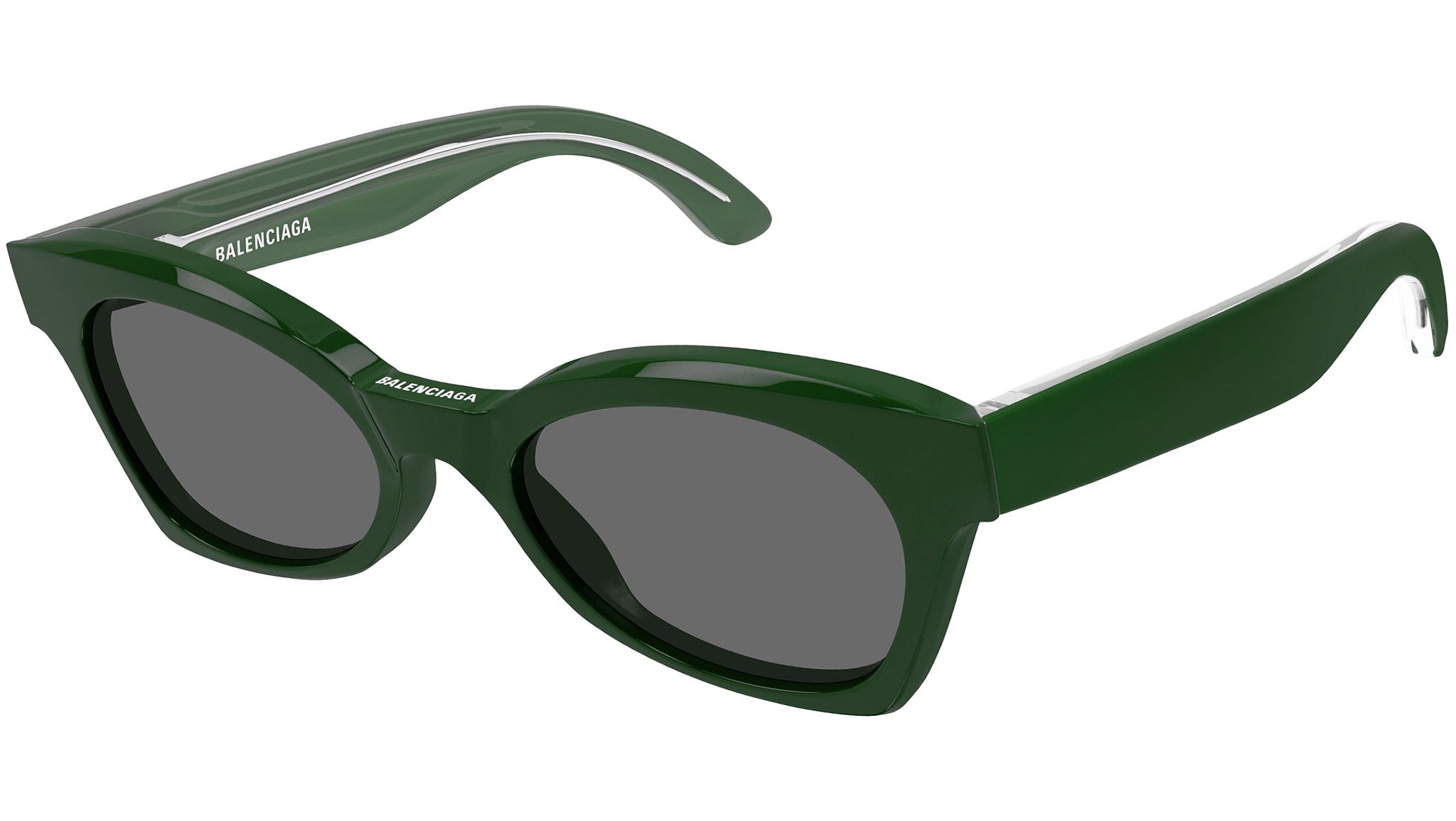 Occhiali da sole BALENCIAGA BB0230S Shiny solid dark green