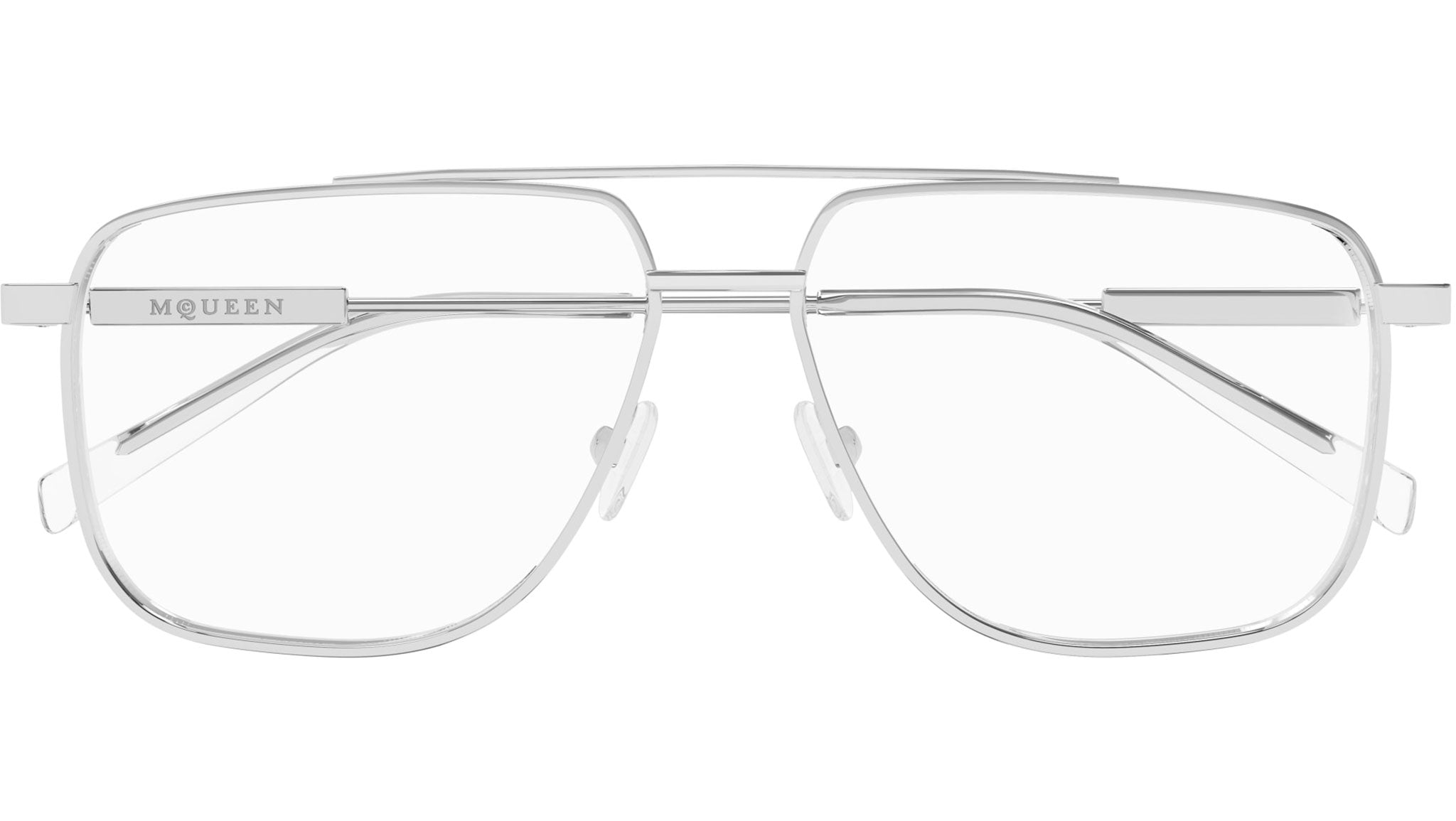 Occhiali da vista ALEXANDER MCQUEEN AM0480O Shiny silver