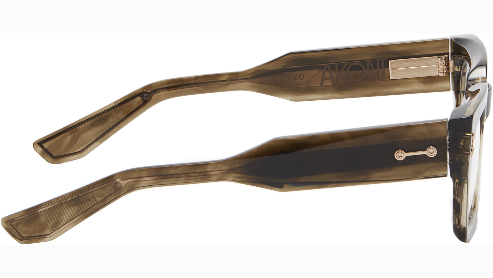 Occhiali AKONI Cosmo Green swirl white gold