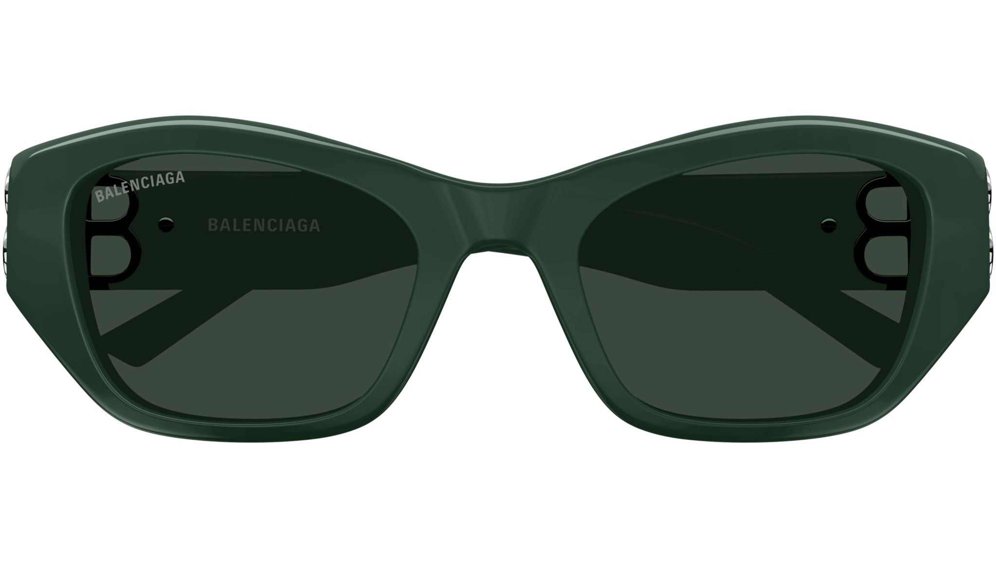 Occhiali da sole BALENCIAGA BB0311SK Shiny solid dark green