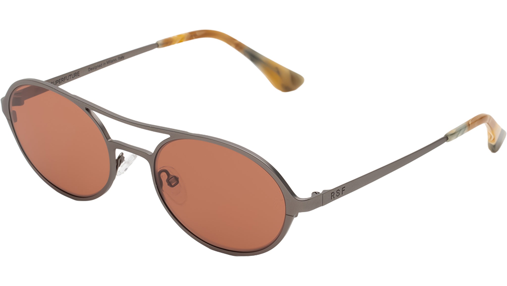 Occhiali da sole RETROSUPERFUTURE Bird Dark silver