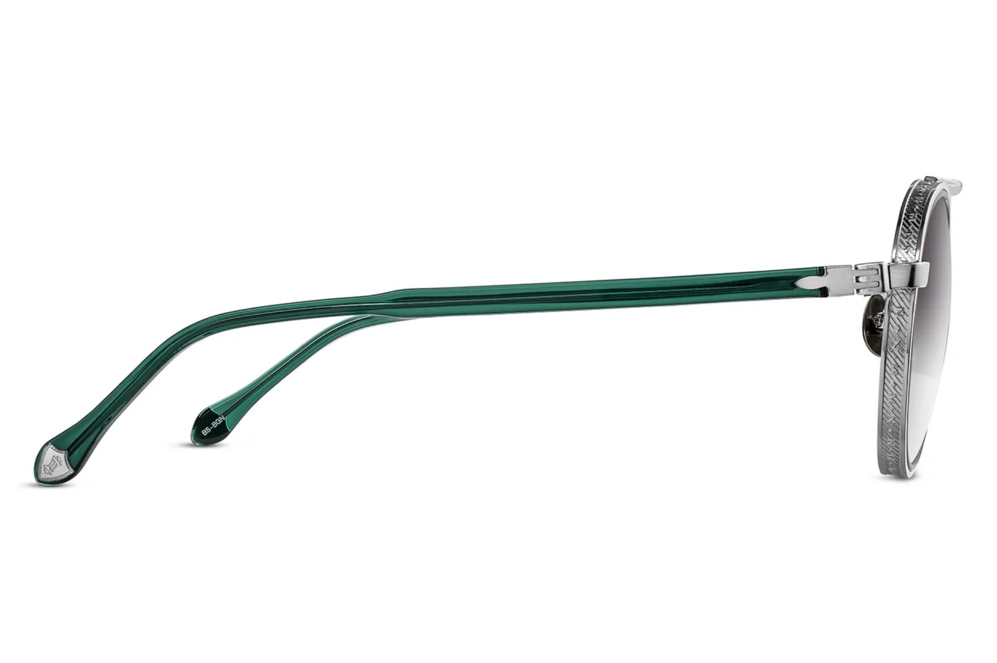 Occhiali da sole MATSUDA M3156 BRUSHED SILVER BOTTLE GREEN